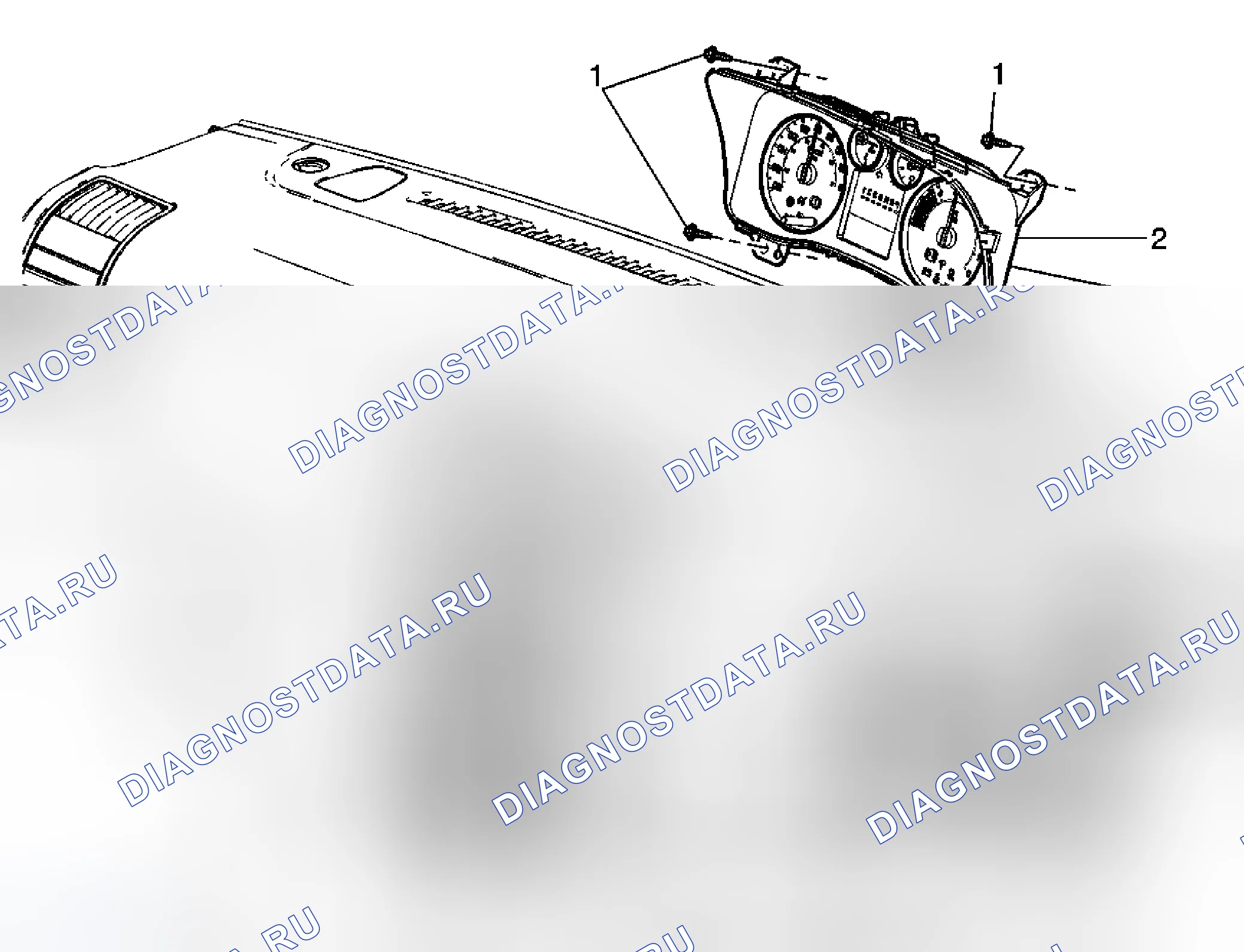 Рис. 57: Замена приборной панели (правый привод). Hummer H3 I