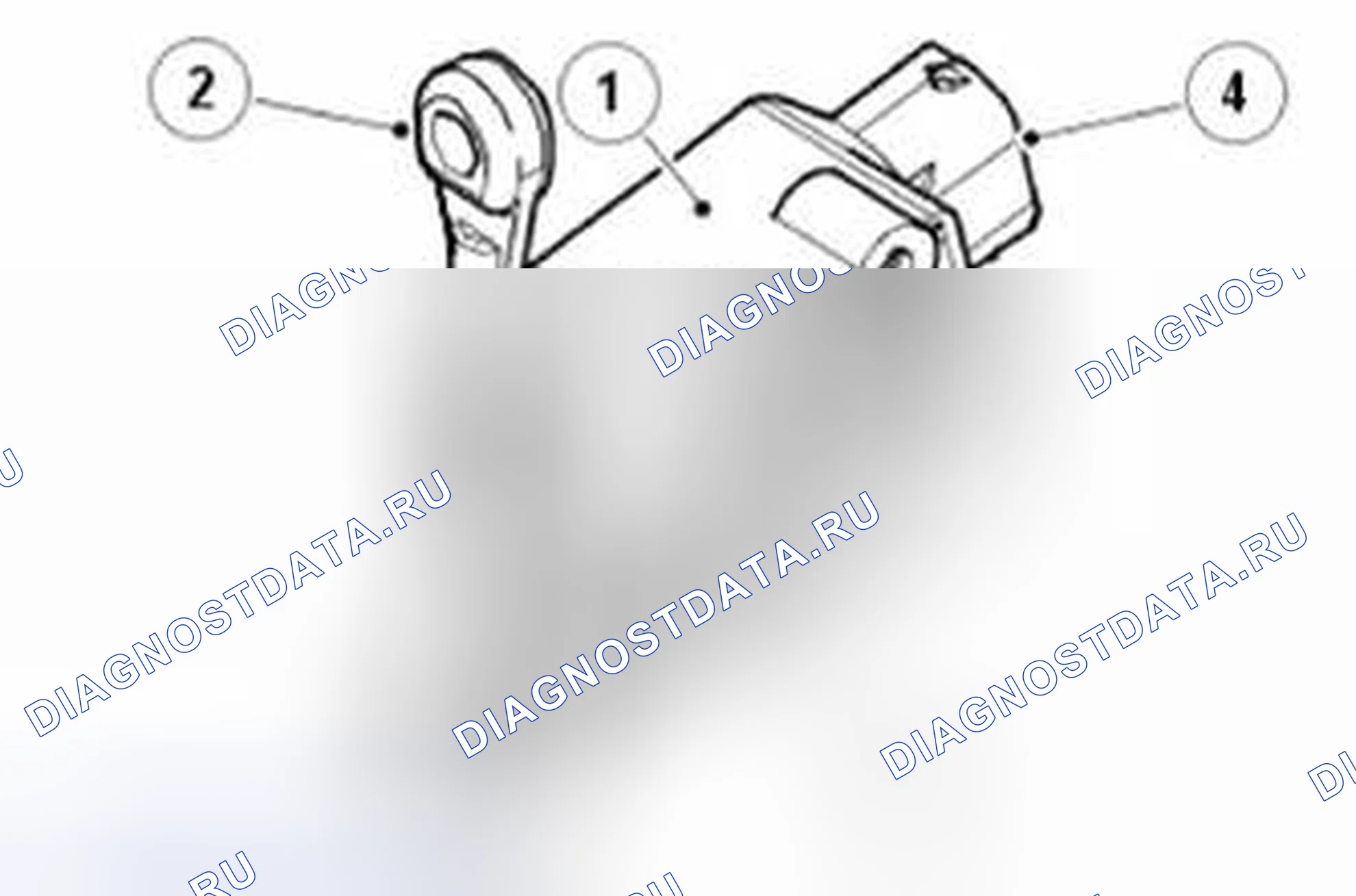 Рис. 38: Передний датчик высоты. Land Rover Range Rover Sport I