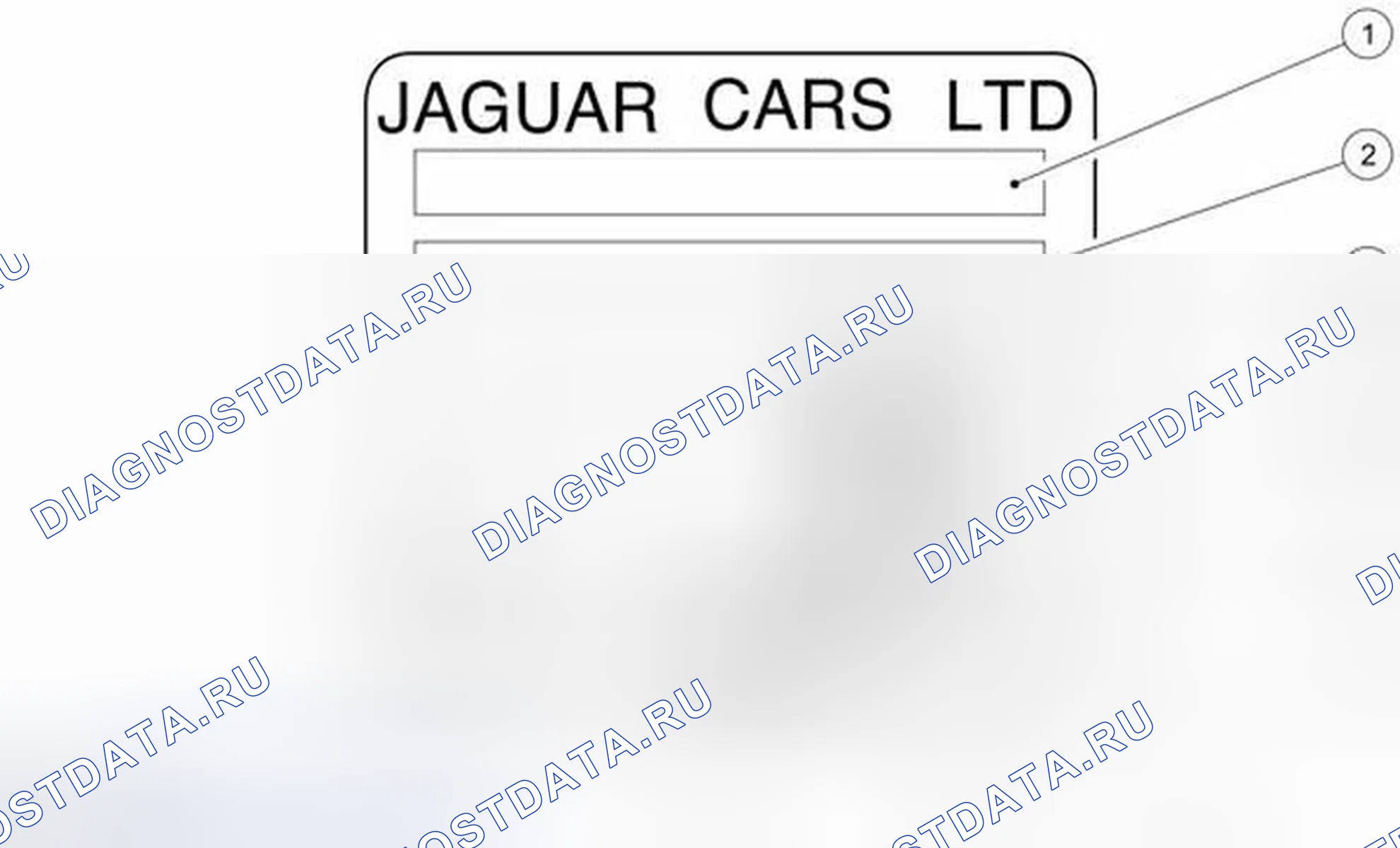 Рис. 6: Идентификационная табличка транспортного средства. Jaguar S-type I рестайлинг