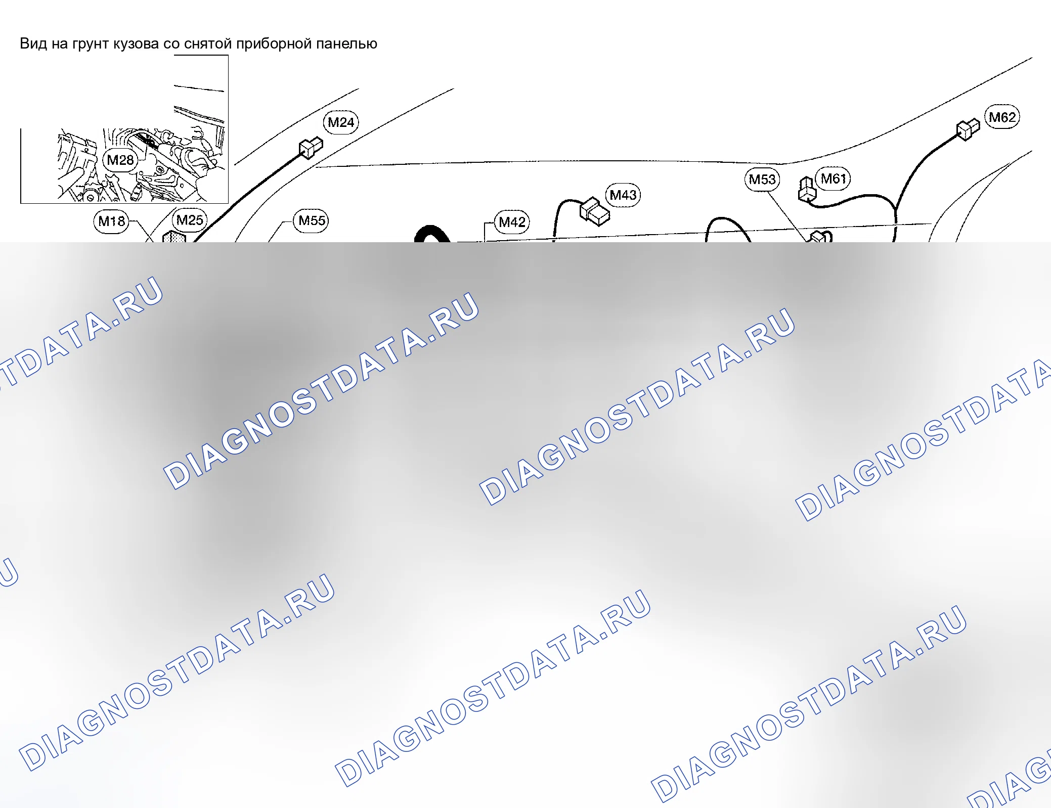 Рис. 1: ГРАФИКИ РАСПОЛОЖЕНИЯ КОМПОНЕНТОВ. Honda Stream I