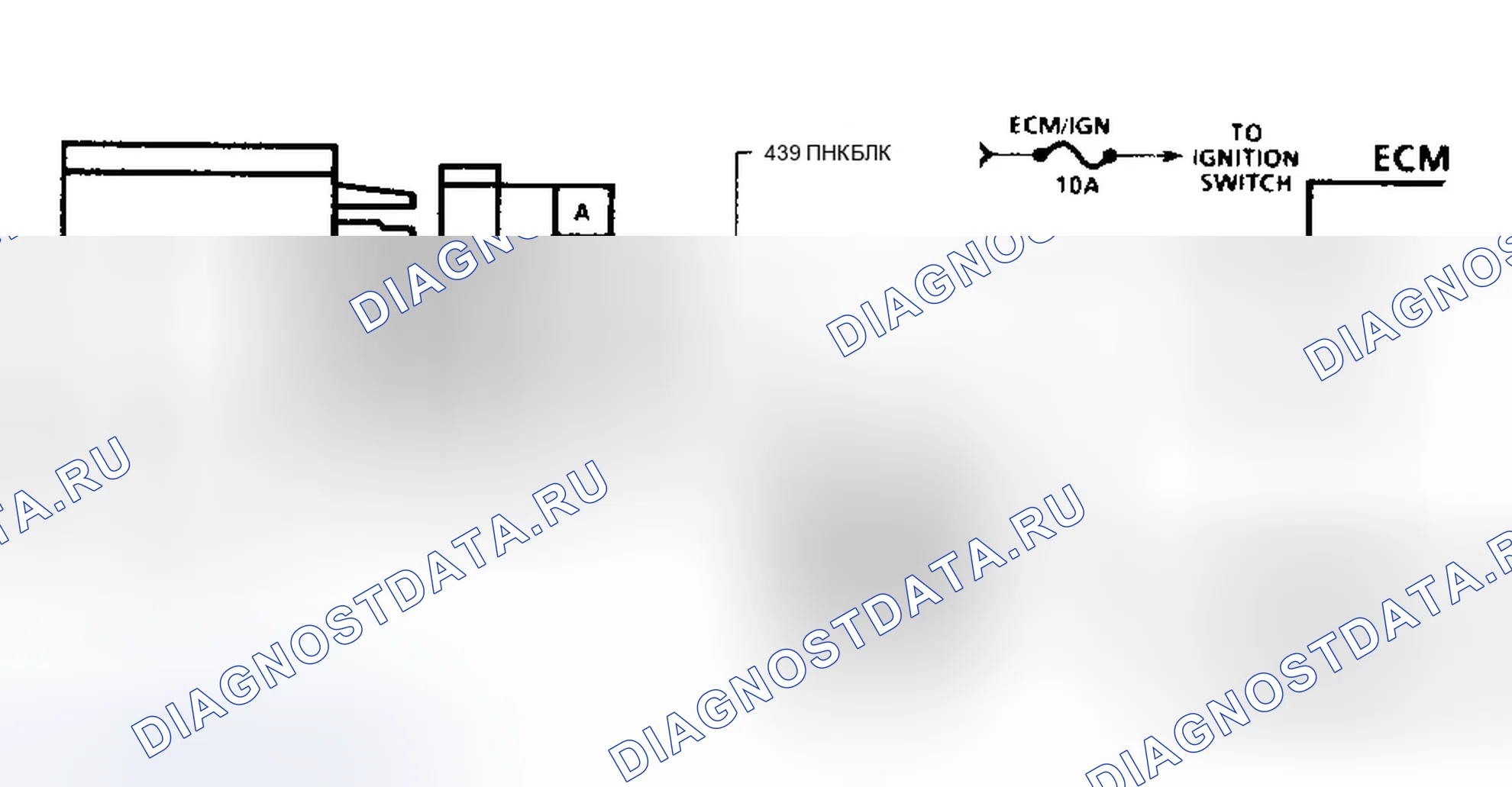 Рис. 277: Схема Code 43 (серии " C " и " K ") Датчик детонации с модулем искрового разряда. Chevrolet Pickup C3500 