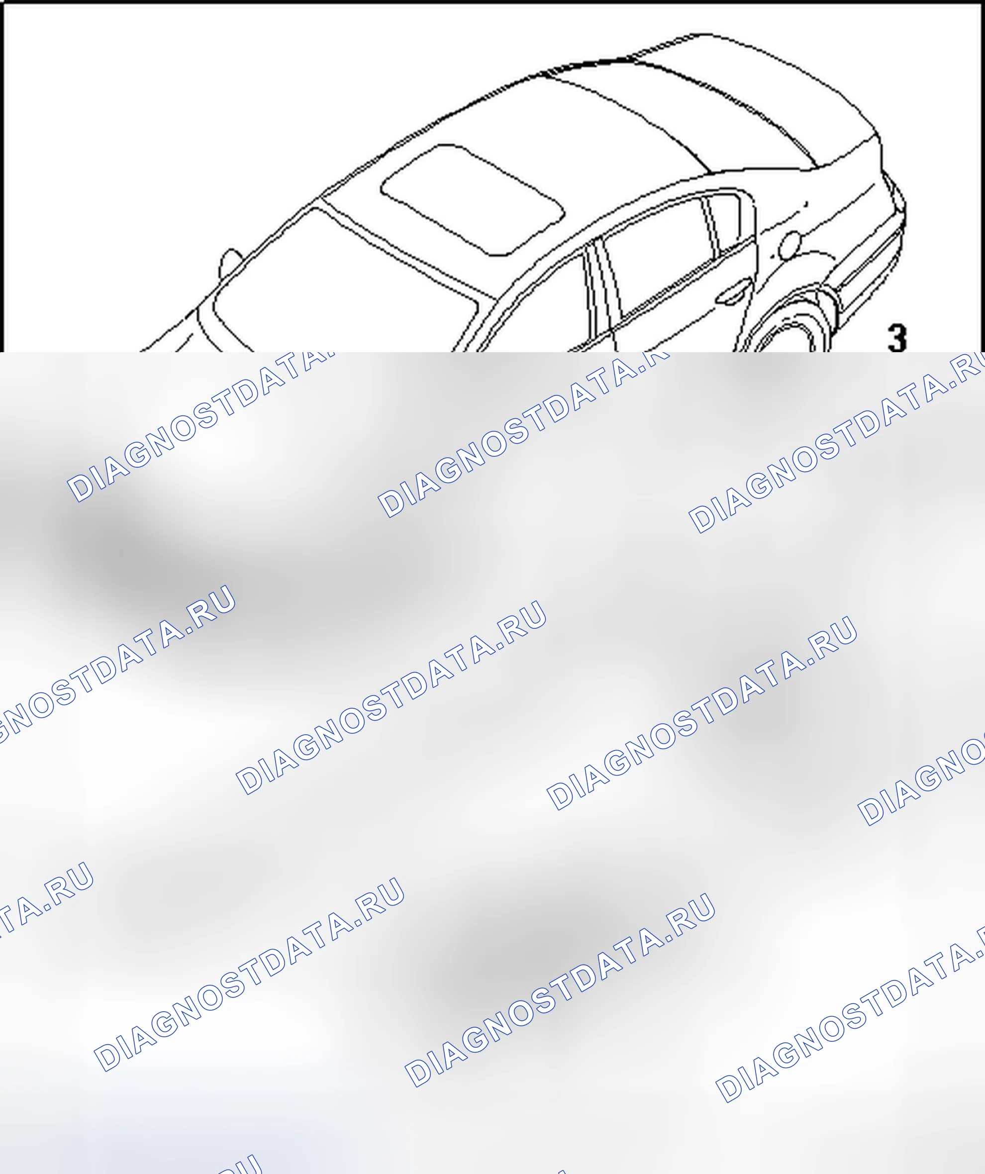 Рис. 16: ОБЗОР КРЫШКИ ПЕРЕДНЕЙ И ЗАДНЕЙ ДВЕРИ В СБОРЕ С 05.07. Volkswagen Passat B6