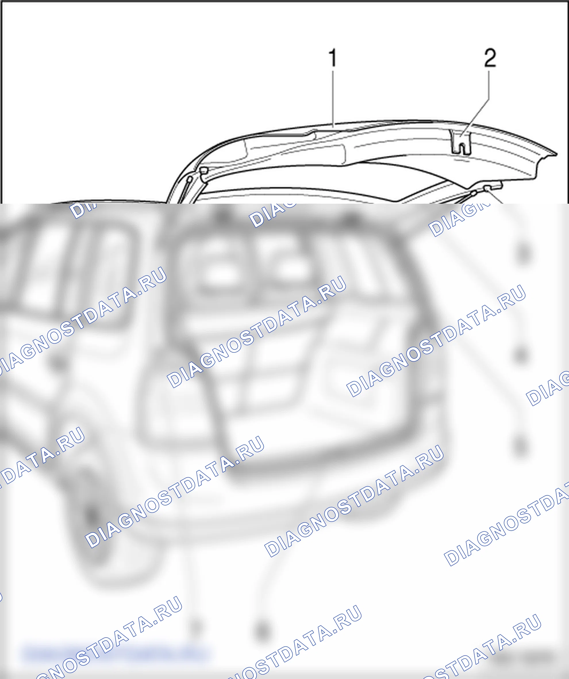 Крышка багажника. Volkswagen Touran I