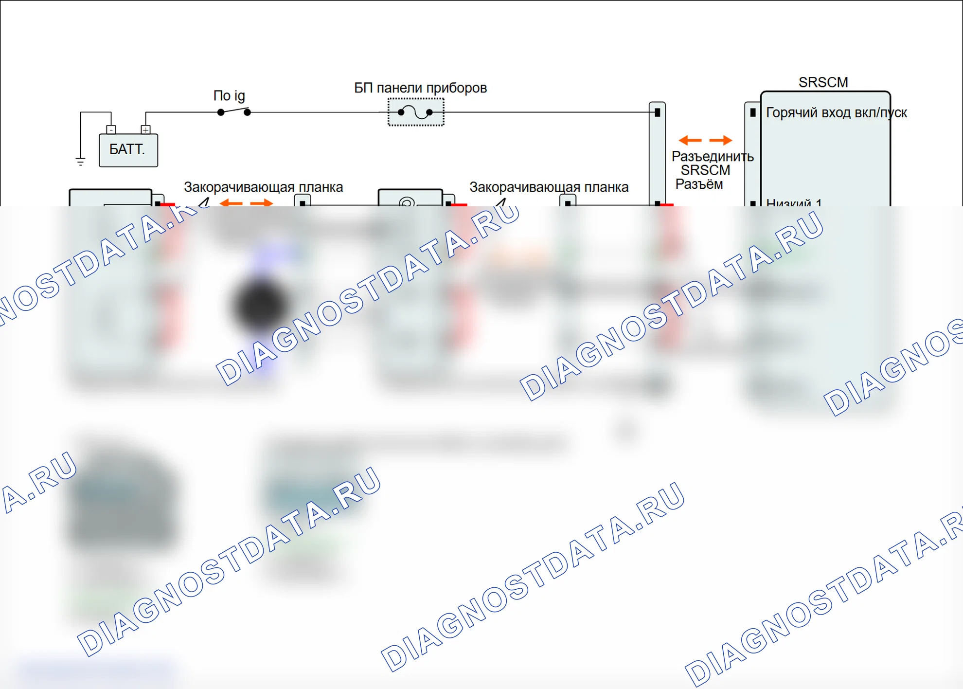 B1349: Замыкание цепи сопротивления подушки безопасности водителя на батарею (1-я ступень). Hyundai Genesis BH