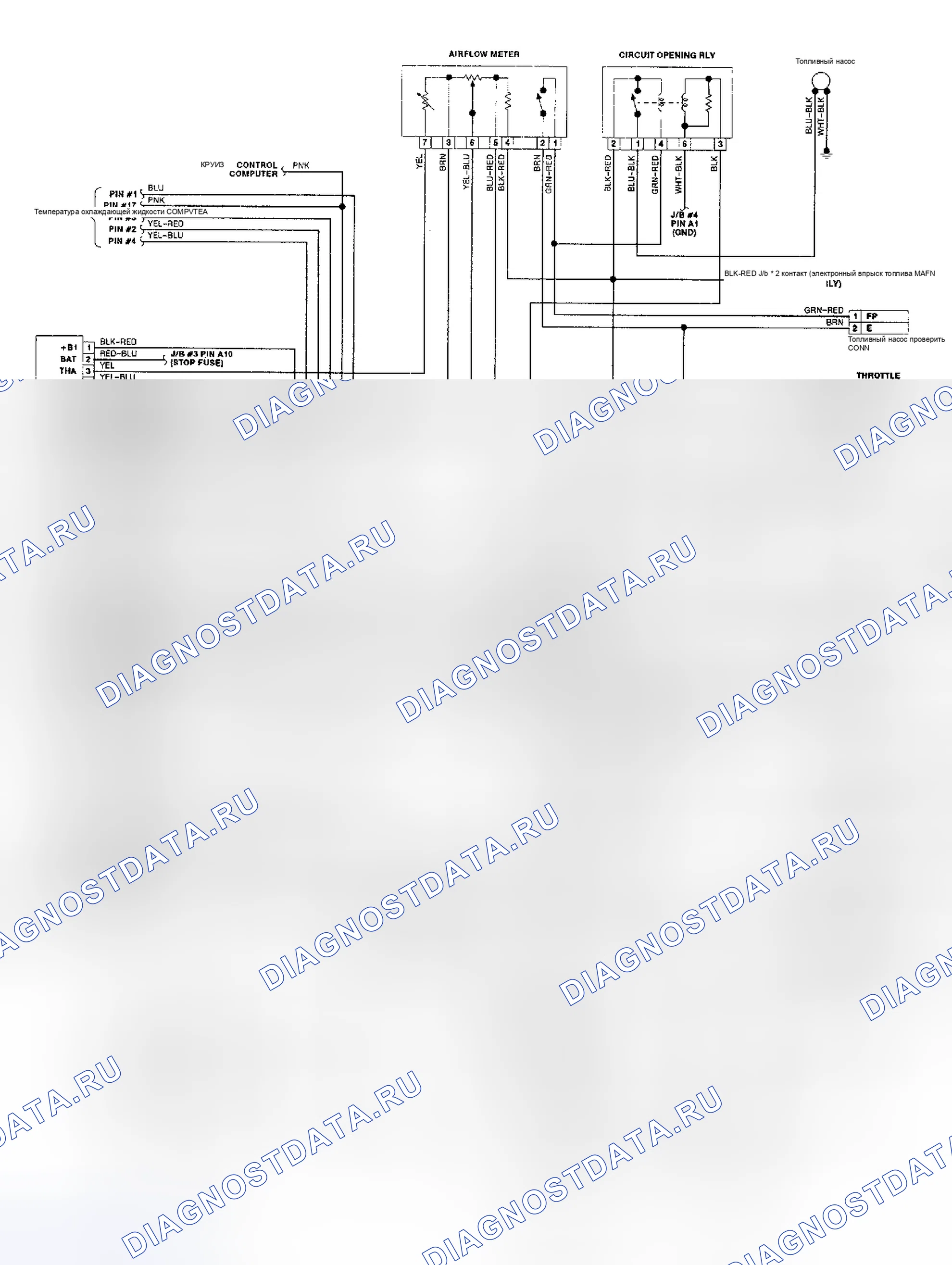 Рис. 152: электросхема (Corolla FX-16). Toyota Camry V20