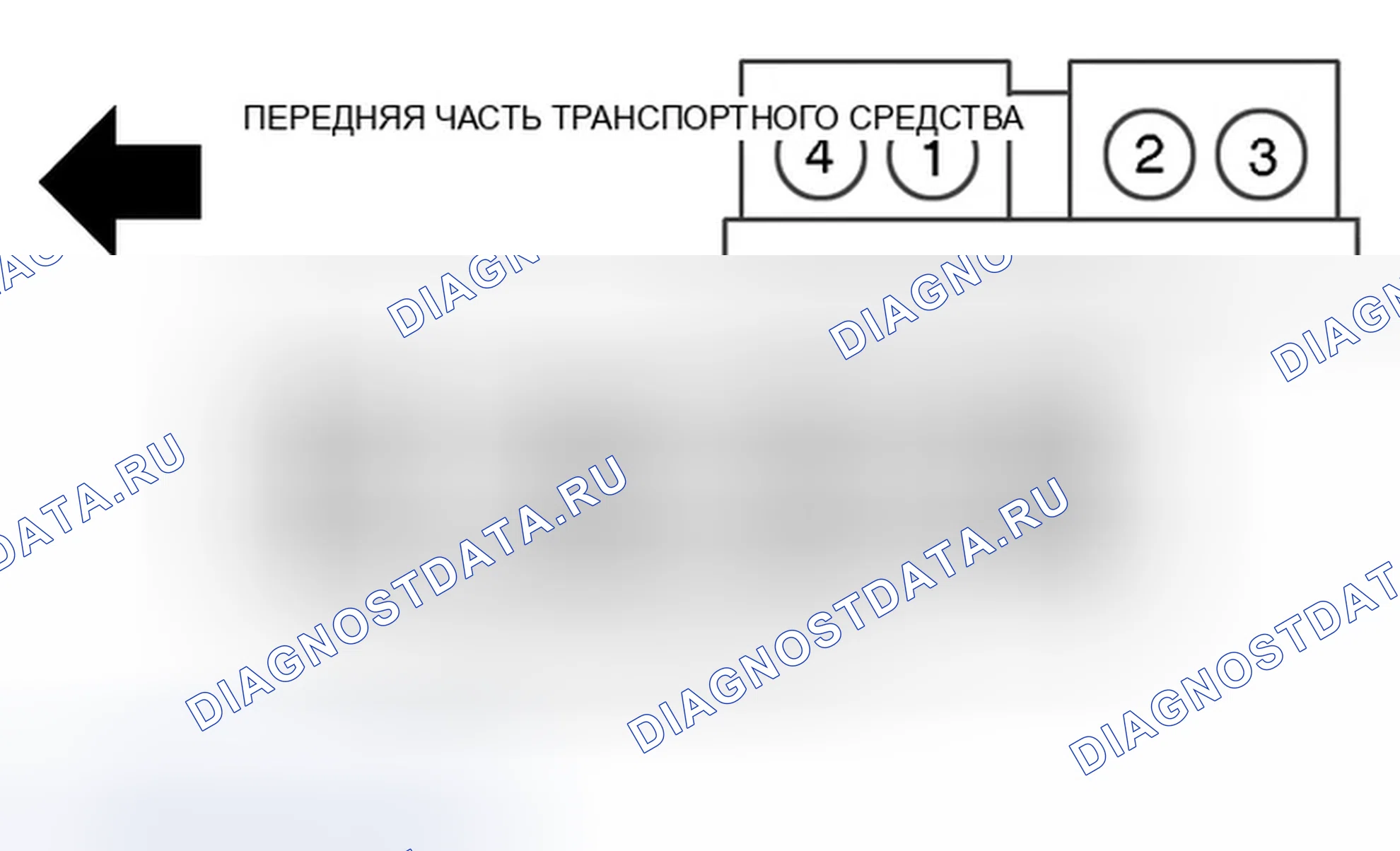 Рис. 1: порядок работы цилиндров (2.2L). Honda Passport II