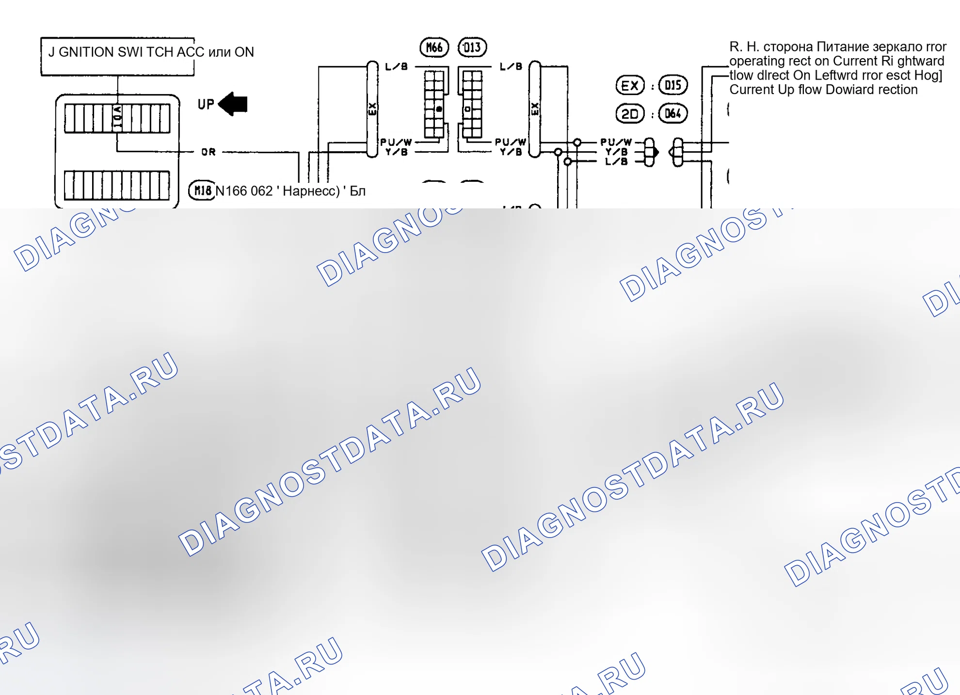 Рис. 2: электросхемы. Nissan Sentra B13