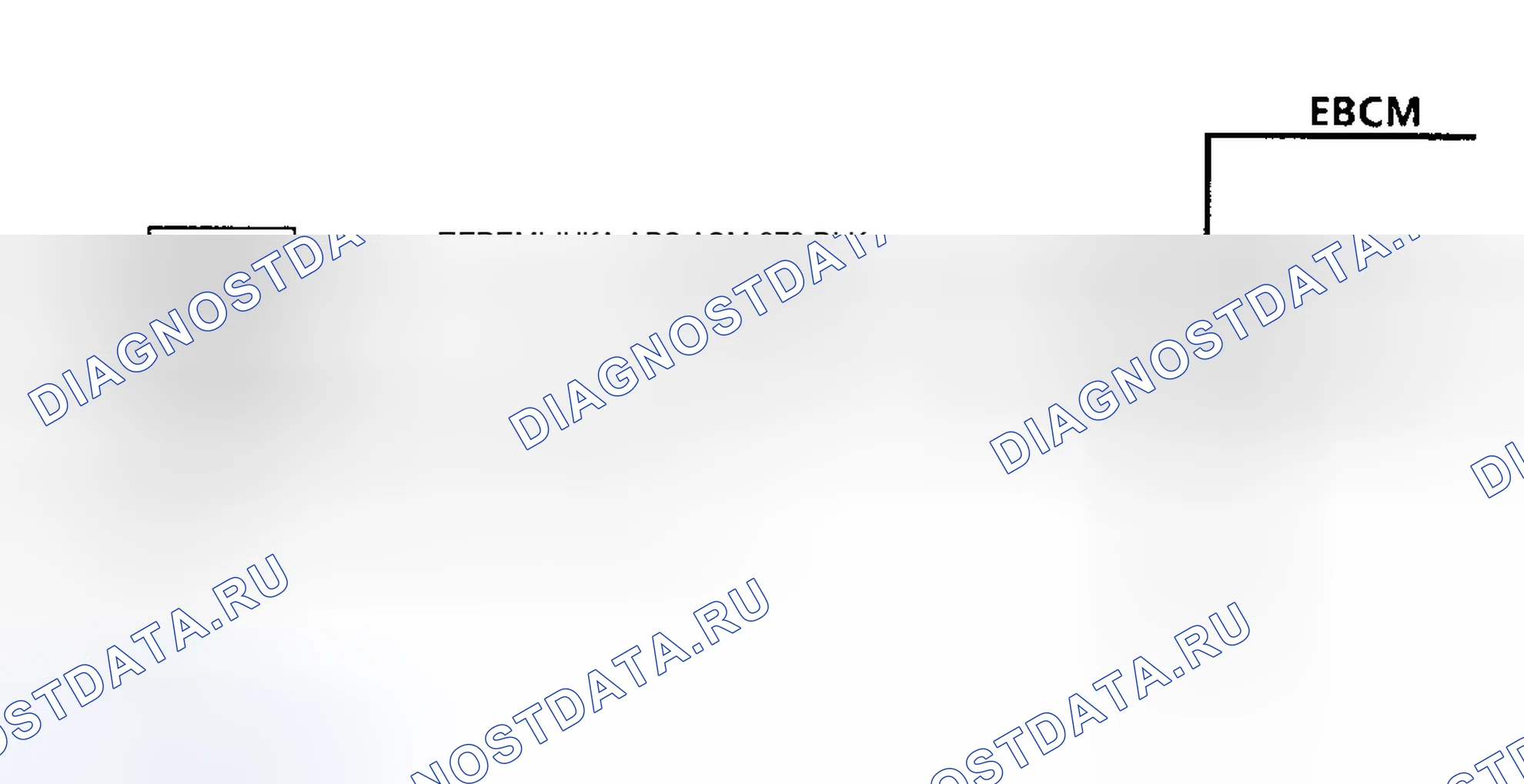Рис. 18: Код A022, схема, скорость правого переднего колеса равна нулю. Pontiac Trans Sport I