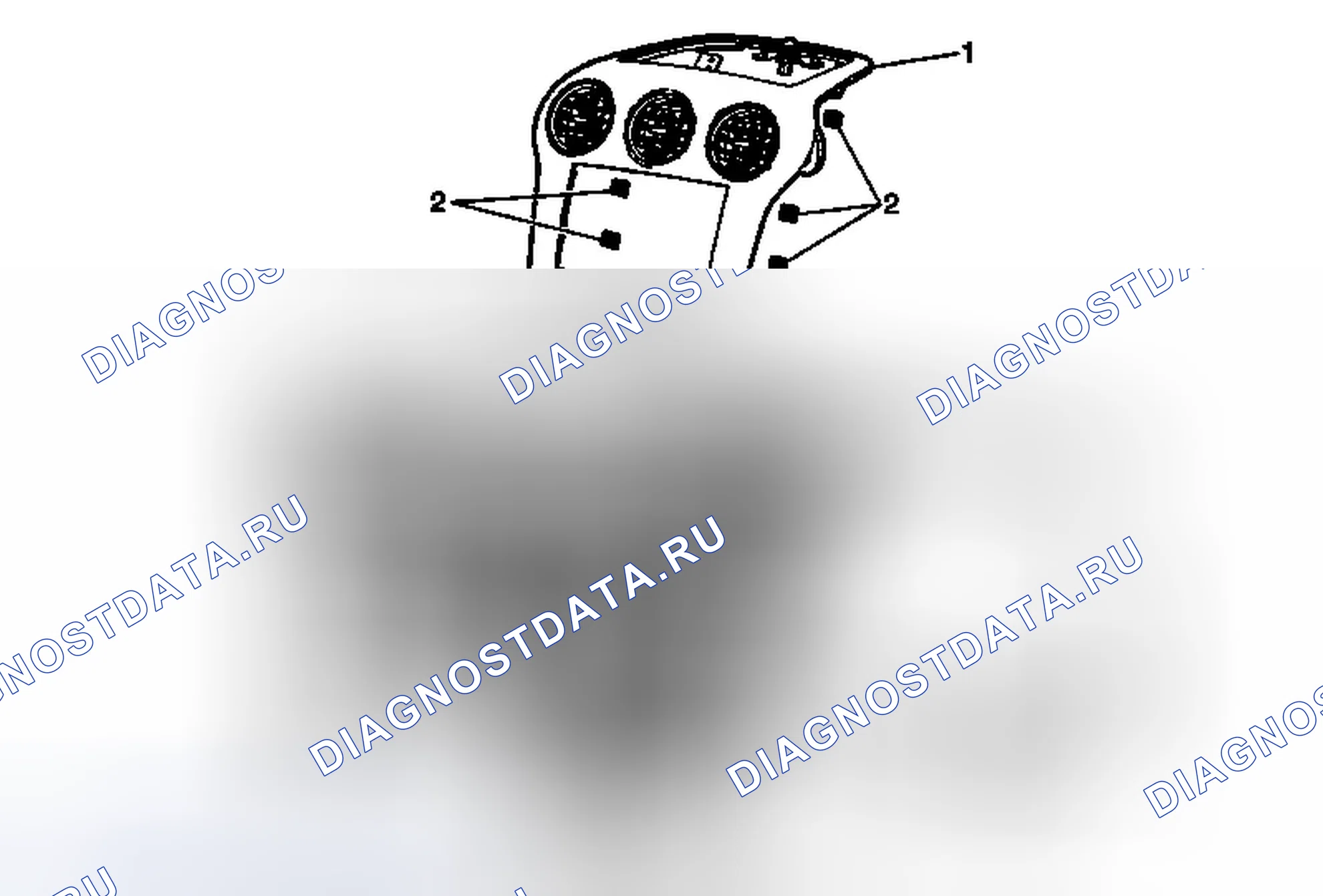 Рис. 5: Замена панели приборов (с U61 - акустическая система - 10, Deluxe). Chevrolet Captiva I рестайлинг