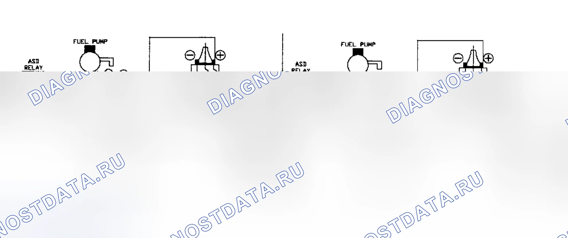 Рис. 8: Испытательный NS-1A: Искра зажигания и подача питания на катушку Ckt Diag.. Dodge Dakota 