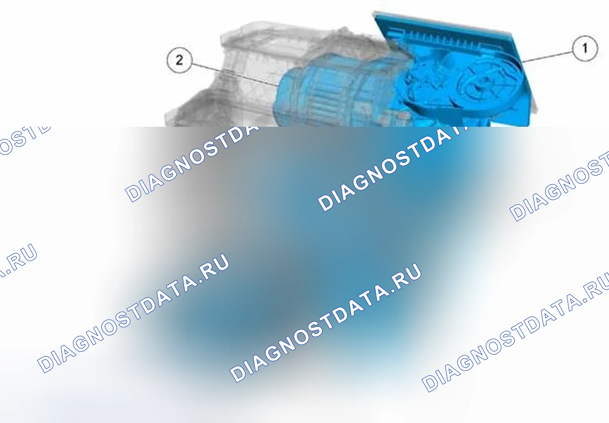 Рис. 1: Расположение компонентов. Ford Escape III