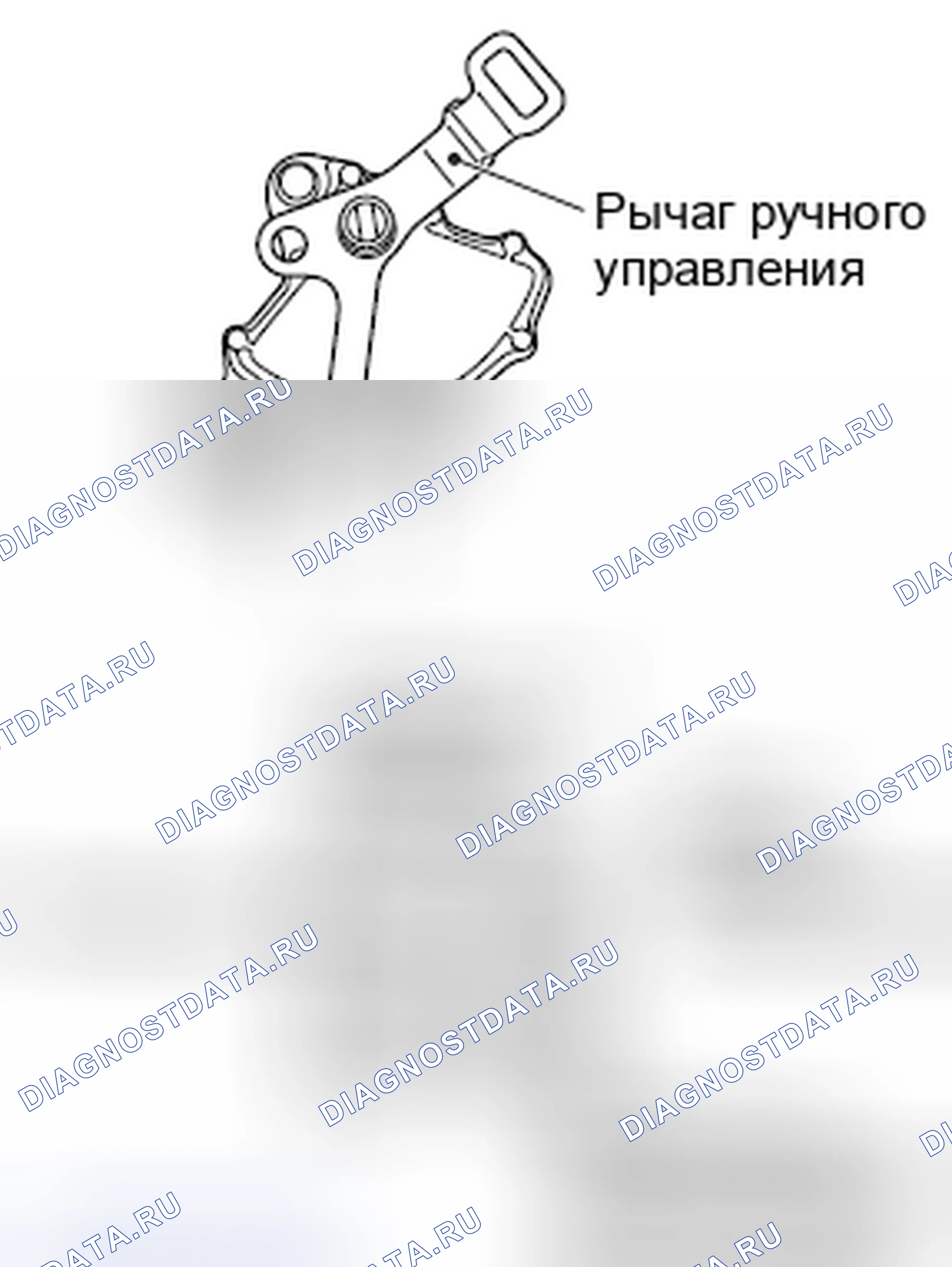 Рис. 95: ПЕРЕКЛЮЧАТЕЛЬ ДИАПАЗОНА ПЕРЕДАЧИ И РЕГУЛИРОВКА ТРОСА УПРАВЛЕНИЯ. Mazda MX-5 NB