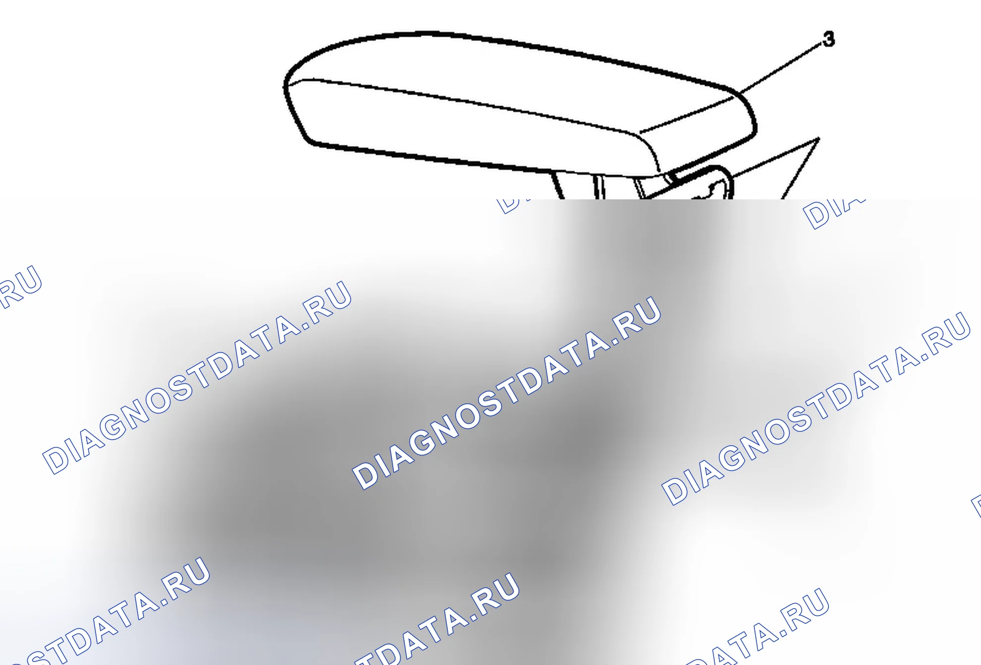 Рис. 79: Замена подлокотника консоли переднего пола. Chevrolet Malibu VIII рестайлинг