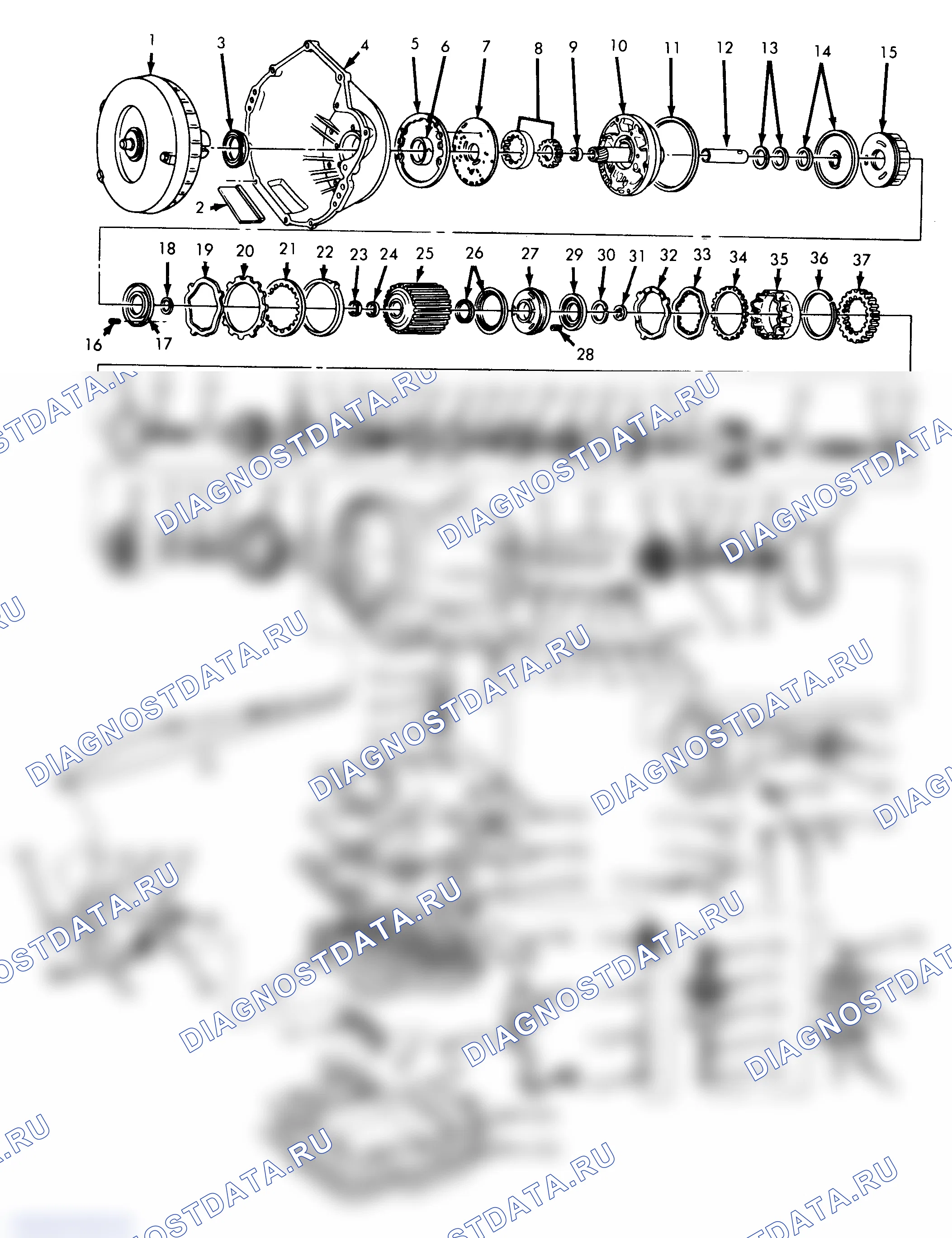 Рис. 72: ЛЮФТ КОНЦА ВХОДНОГО ВАЛА. GMC Cab & Chassis R2500 