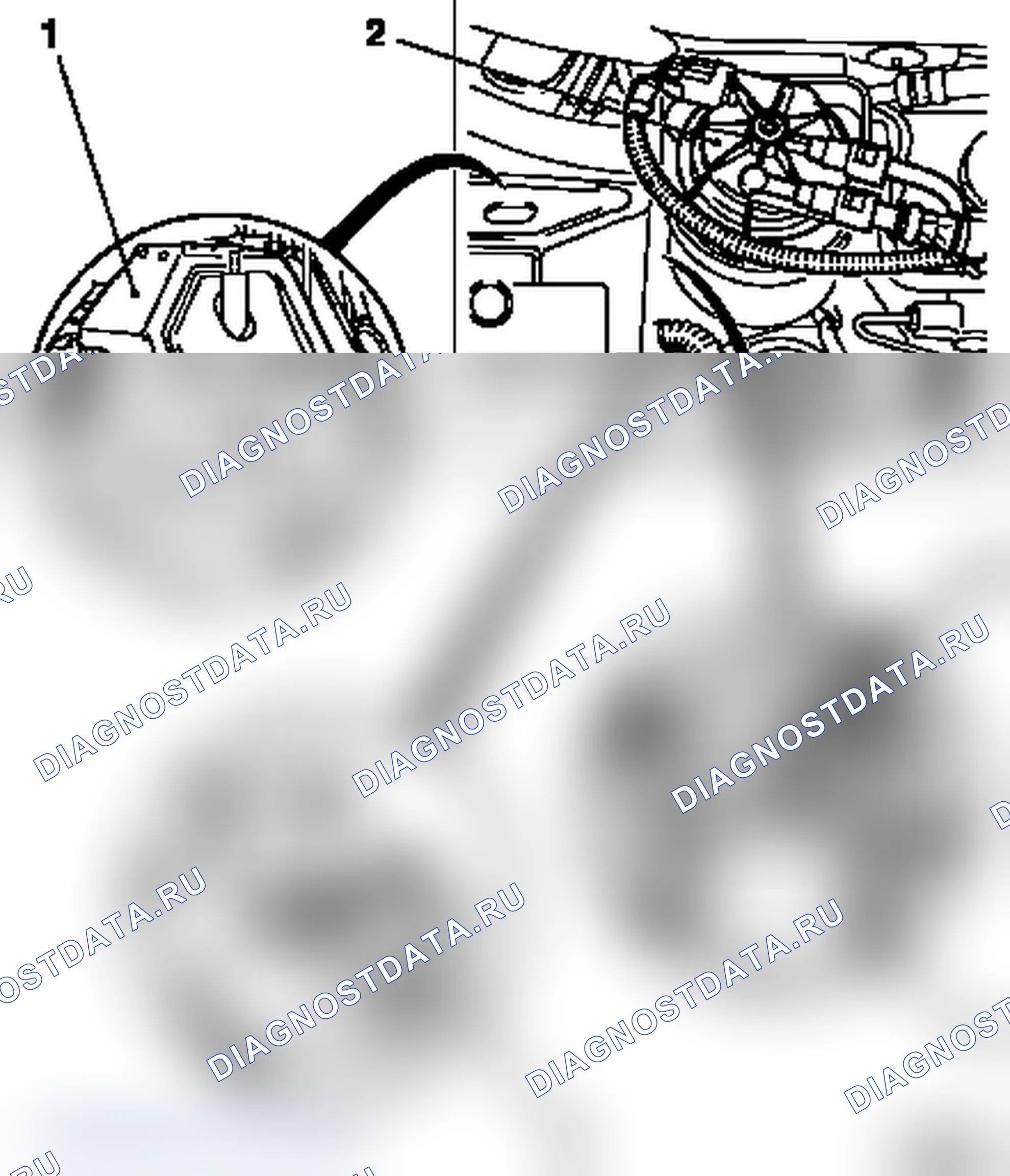 Демонтаж и монтаж выпускного патрубка (с турбонагнетателем). Opel Astra G