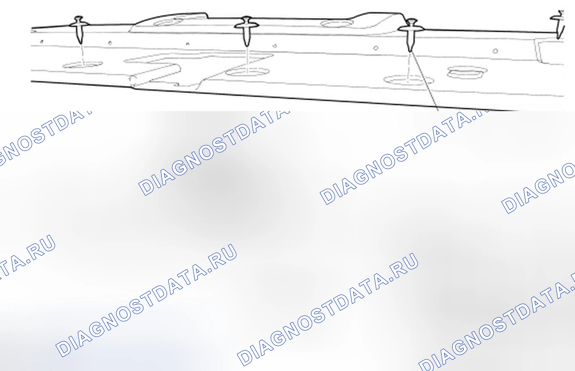 Рис. 64: Защелка капота. Ford Expedition III