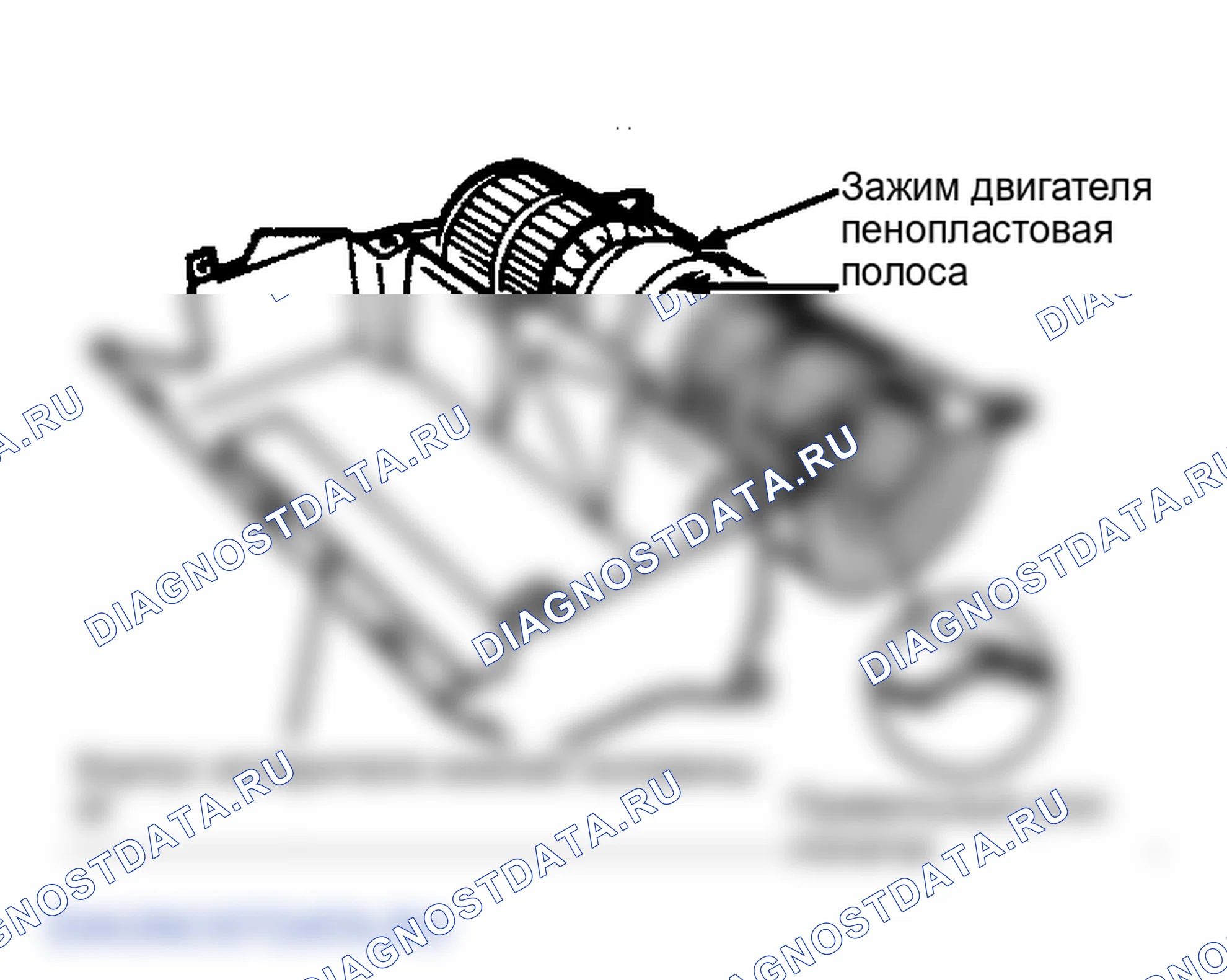 Рис. 4: Установка колес двигателя вспомогательной воздуходувки (вращайте колеса, чтобы убедиться, что они не трутся о корпус.). GMC Vandura I