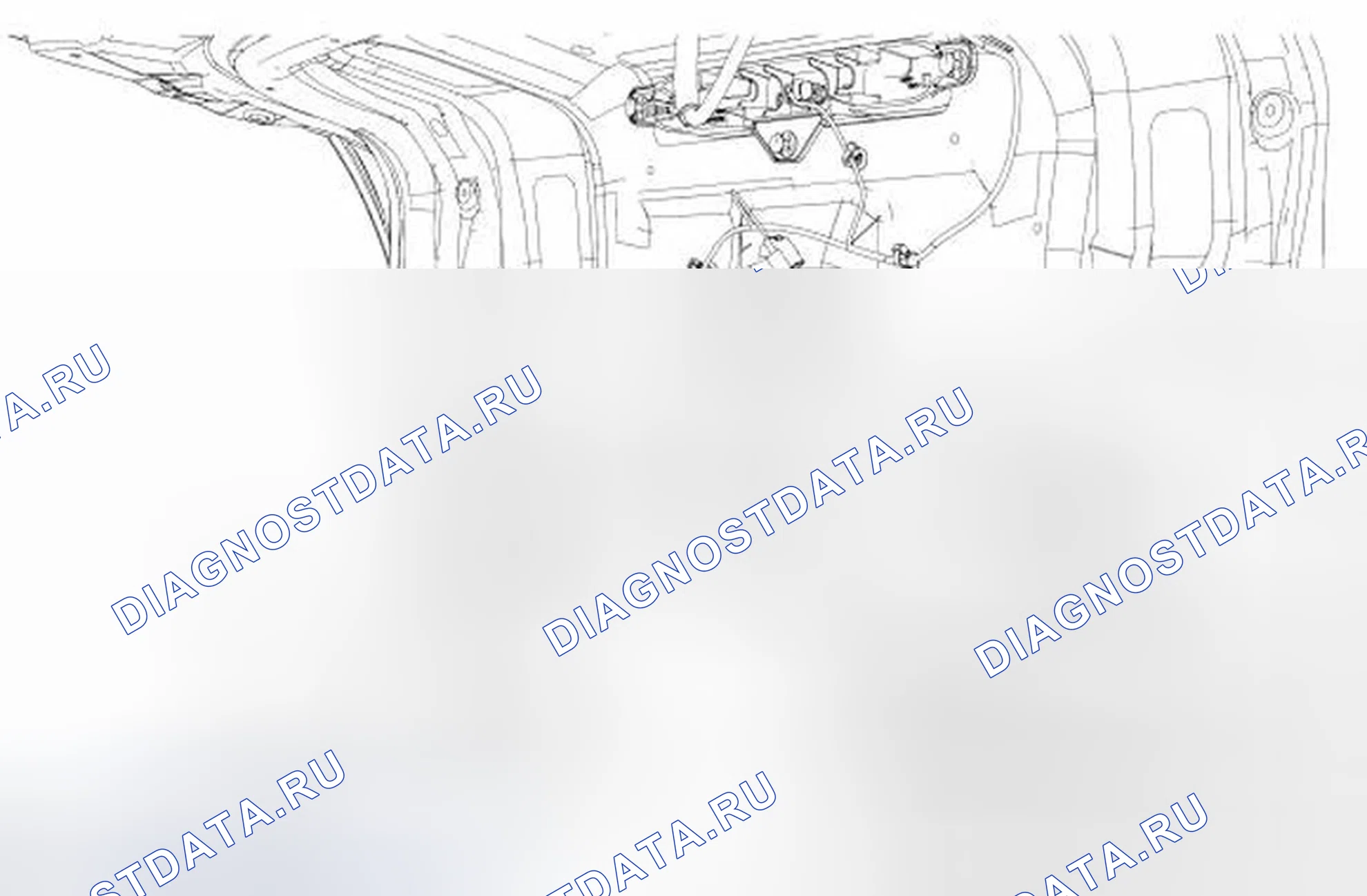 Рис. 16: Защелка крышки багажного отделения. Ford Focus II рестайлинг