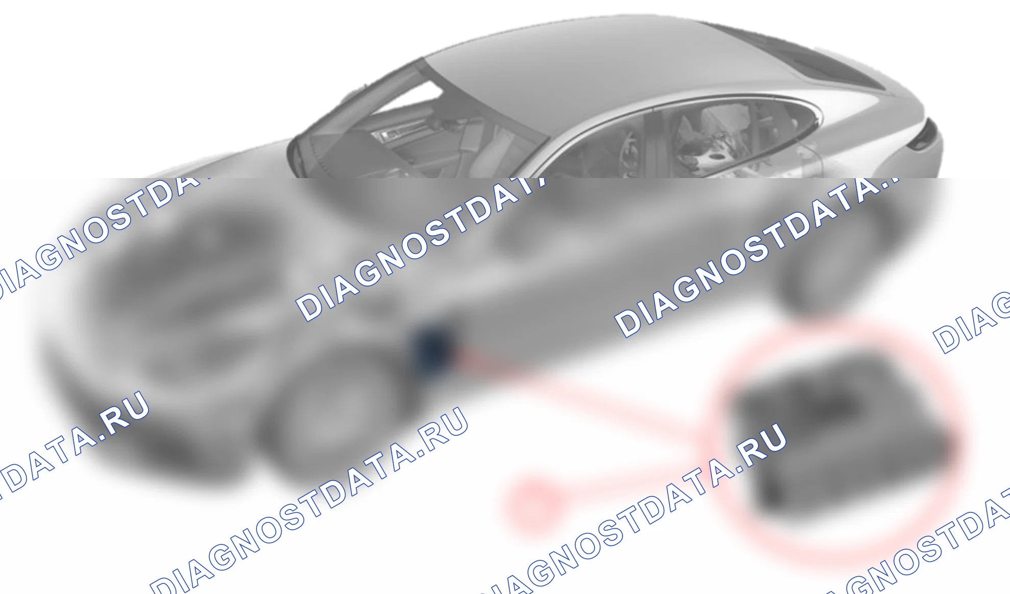 Монтажное положение блока управления электроники двигателя (DME) на Panamera с 2017 м. г.. Porsche Cayenne III