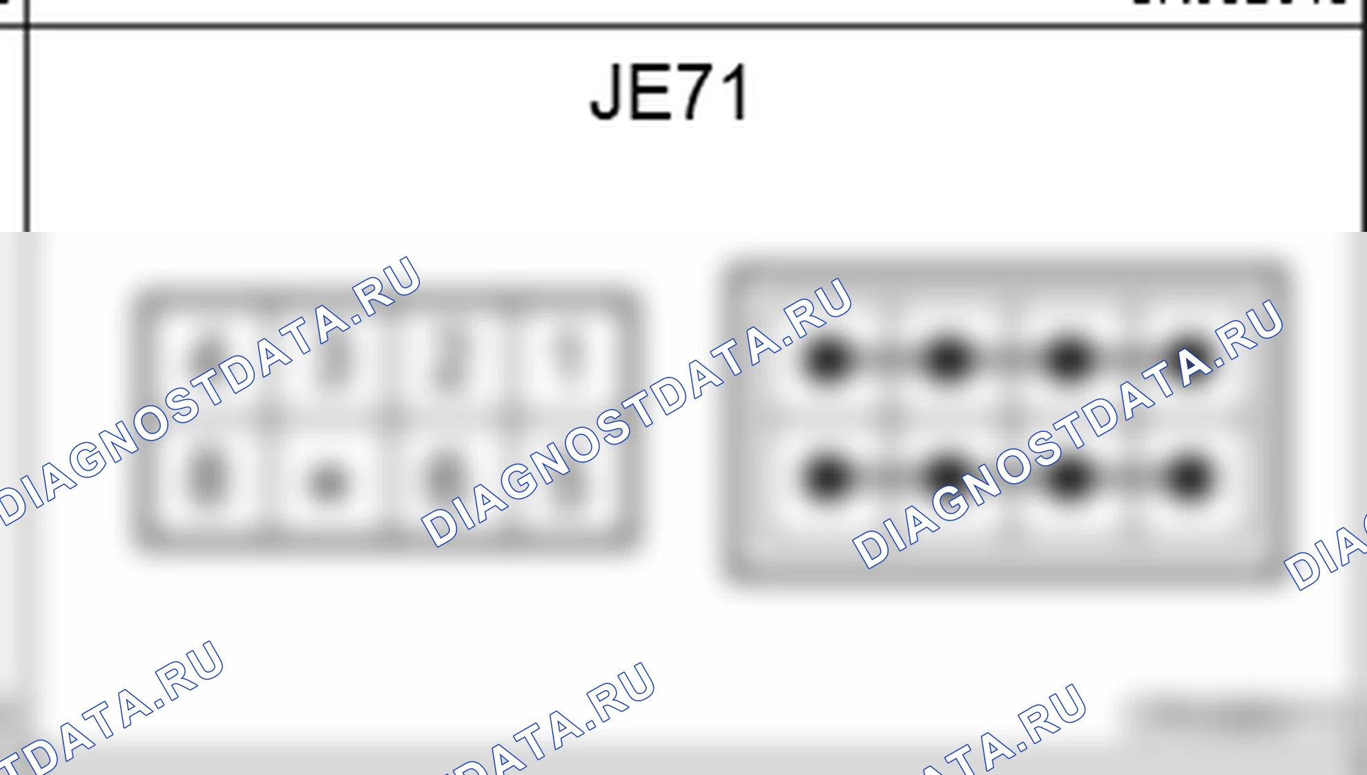 Распиновка разъёма JE71 — joint connectors. Hyundai Genesis Coupe(Bk)-U.S. I
