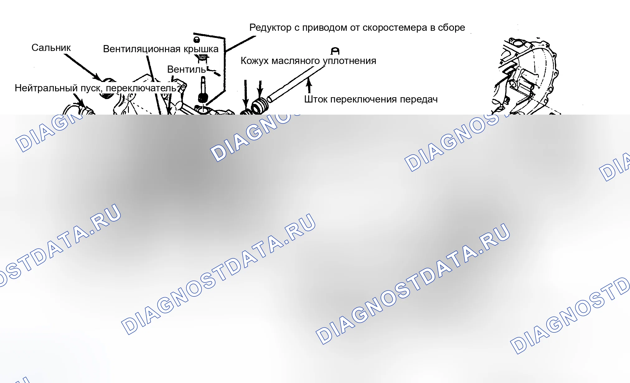 Рис. 4: РАЗБОРКА ТРАНСАКСЕЛЯ. Mazda 626 GC