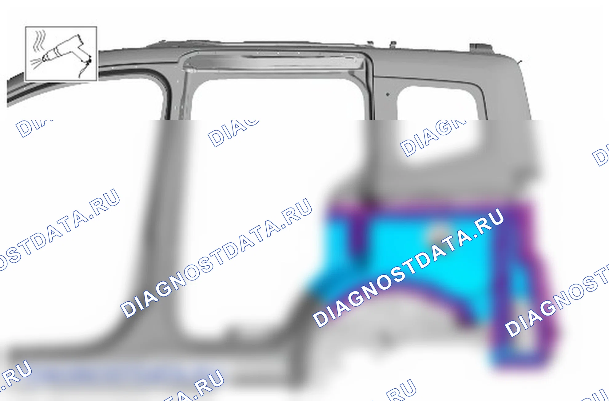 Как снять и установить левую панель задней боковой части кузова. Ford Tourneo Courier I