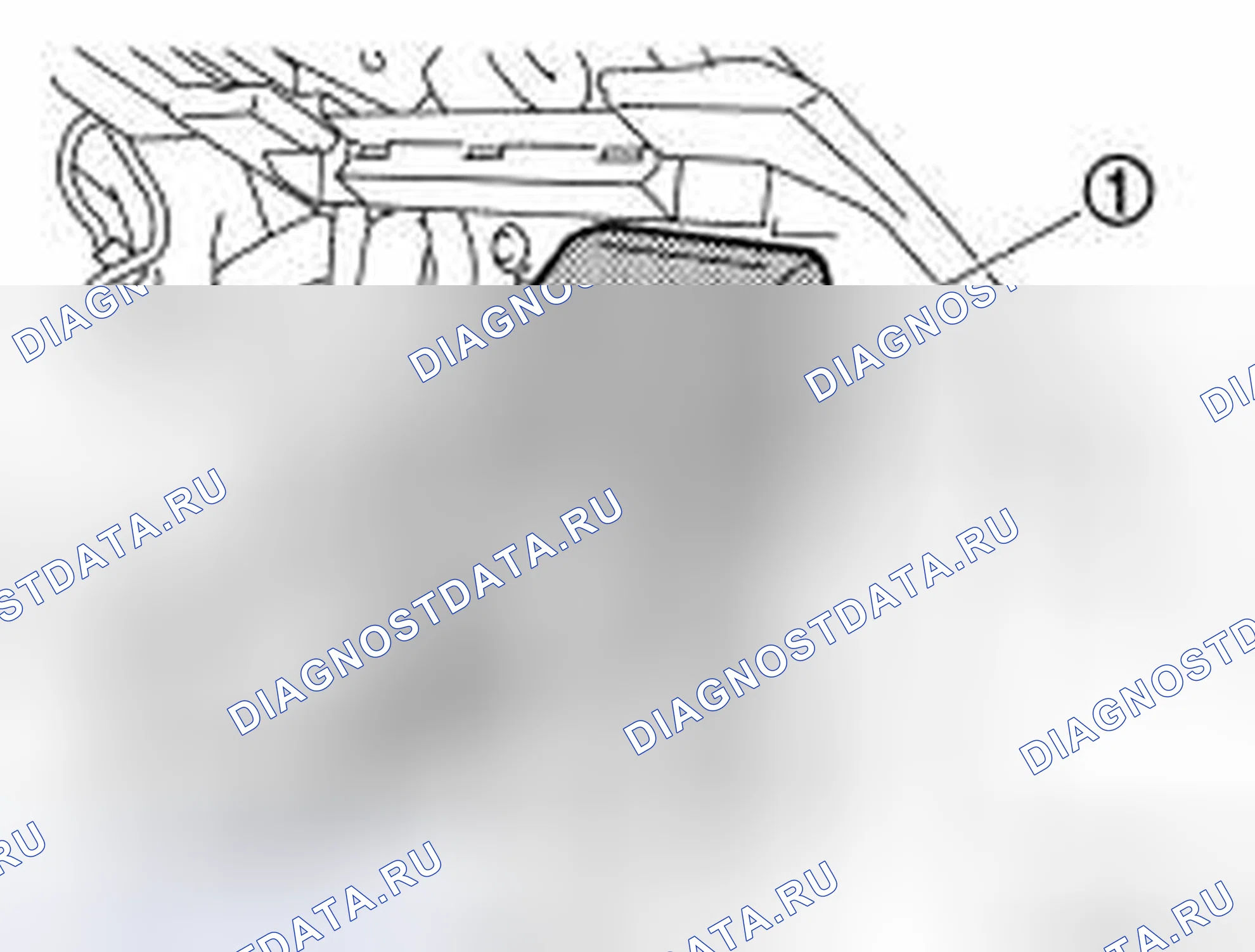 Рис. 147: ЗАДНИЙ ВЕНТИЛЯЦИОННЫЙ КАНАЛ 1: Демонтаж и монтаж. Honda Inspire I