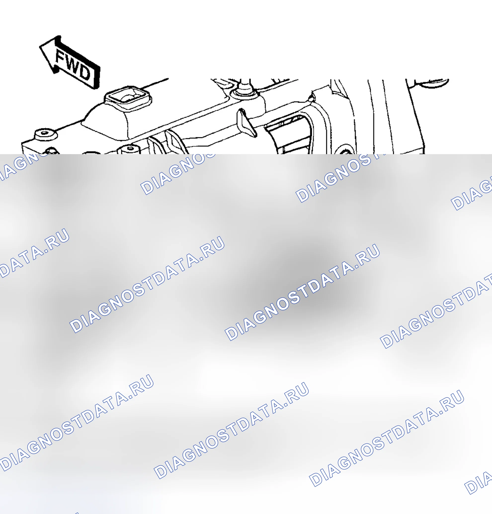 Рис. 26: ДЕМОНТАЖ - ДВИГАТЕЛЬ 2,4 л. Dodge Grand Caravan IV