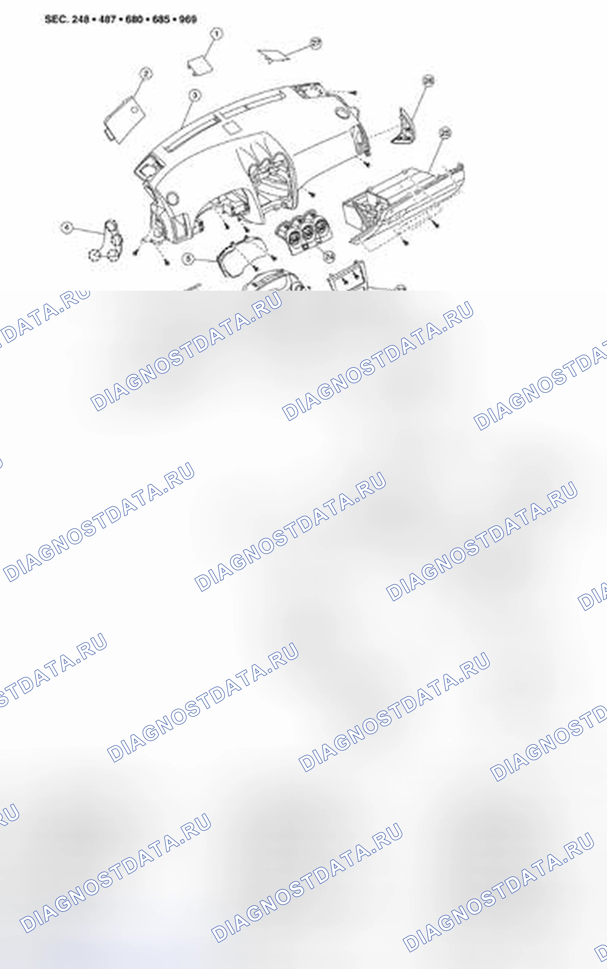 Рис. 187: Разнесенный вид. Nissan Altima L33