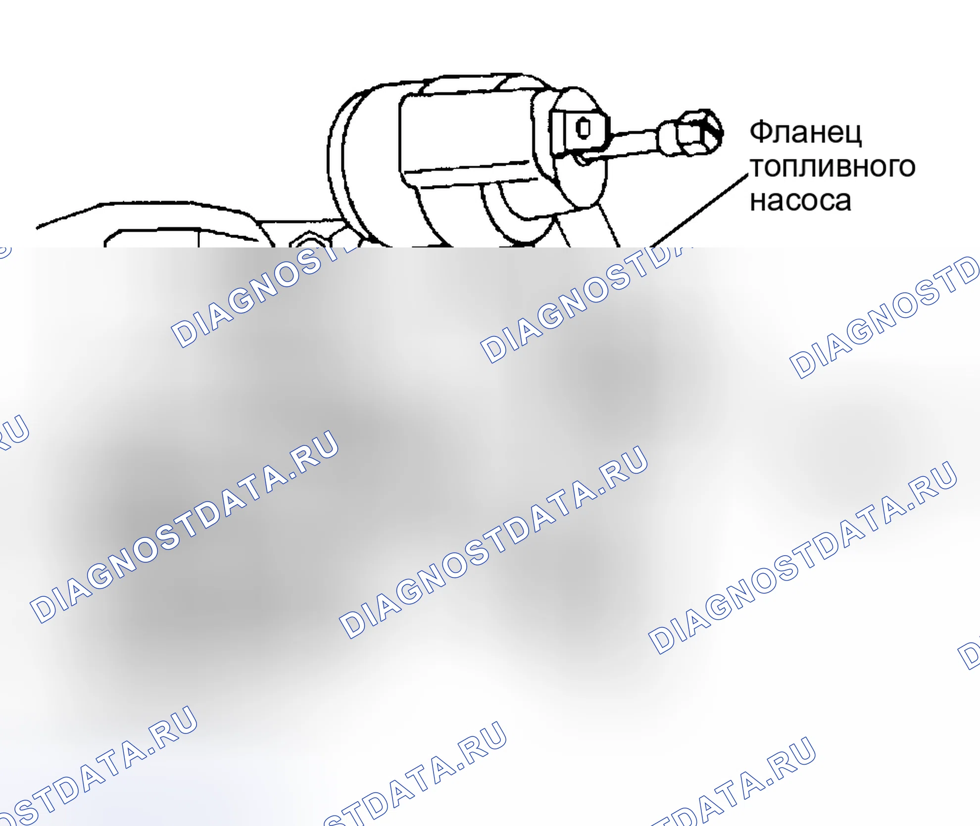 Рис. 15: Синхронизация топливного насоса впрыска (метки синхронизации). GMC Savana I