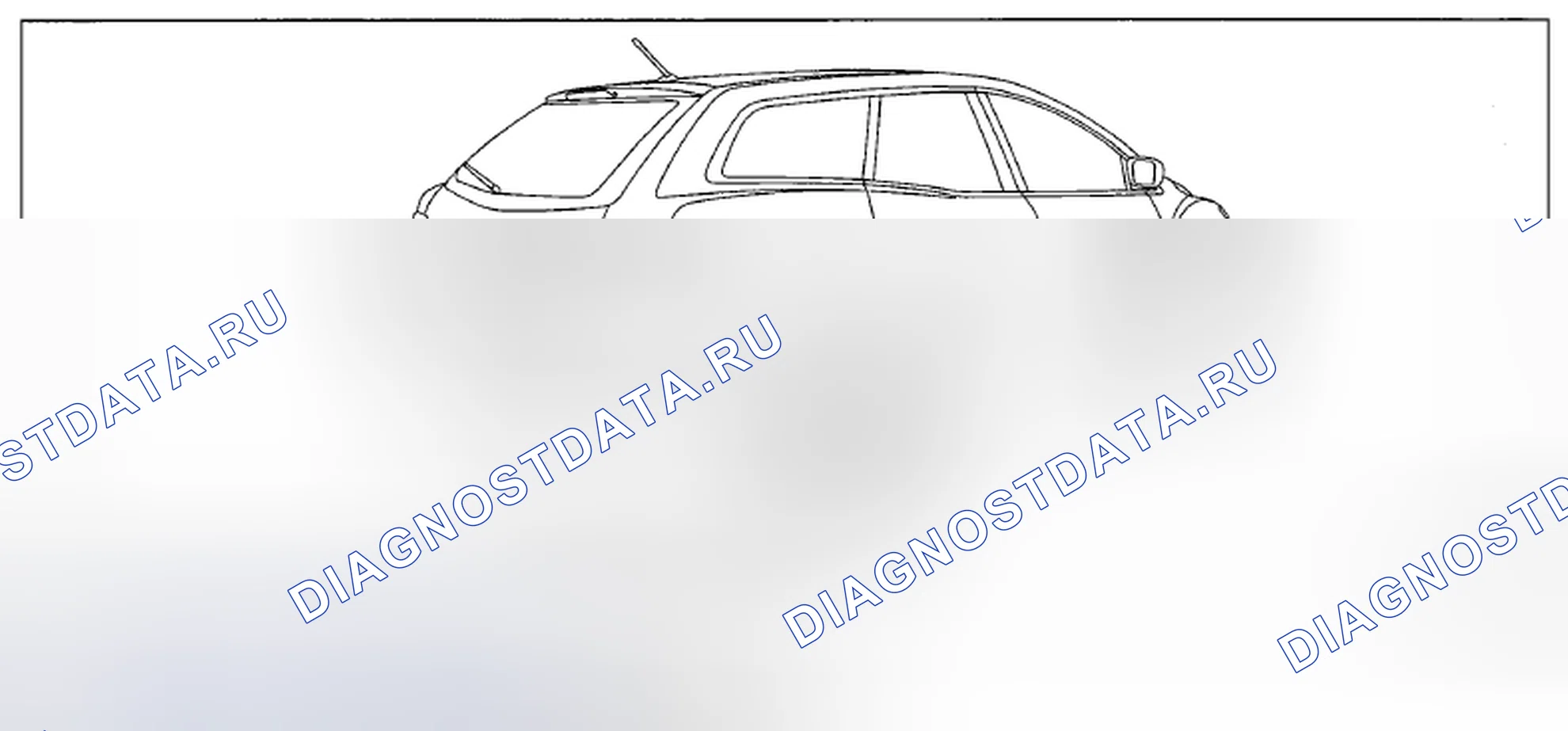 Рис. 3: Монитор заднего вида. Mazda CX-7 I рестайлинг