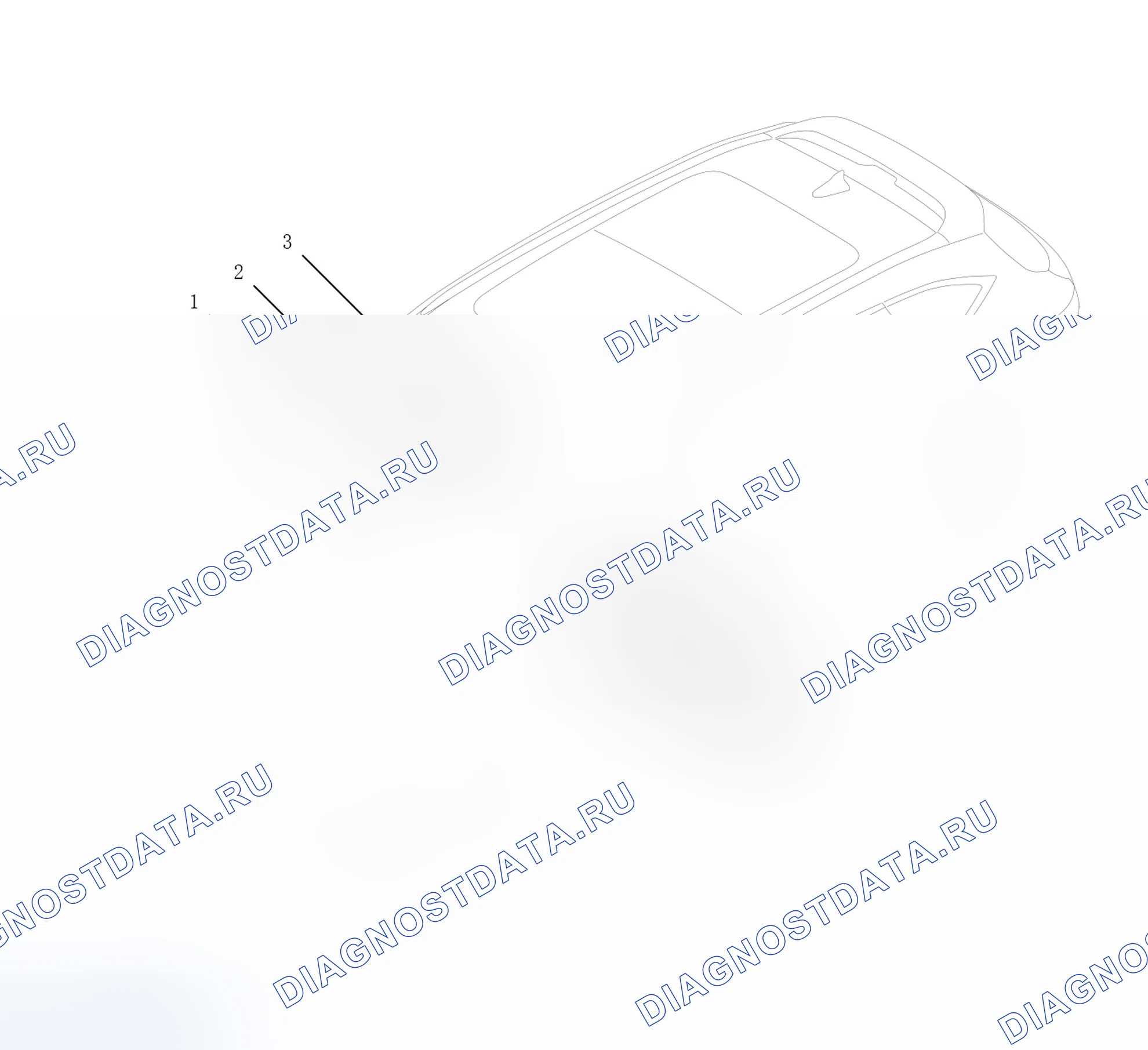 Схема расположения системы управления зеркала заднего вида — Haval F7. Haval F7 I