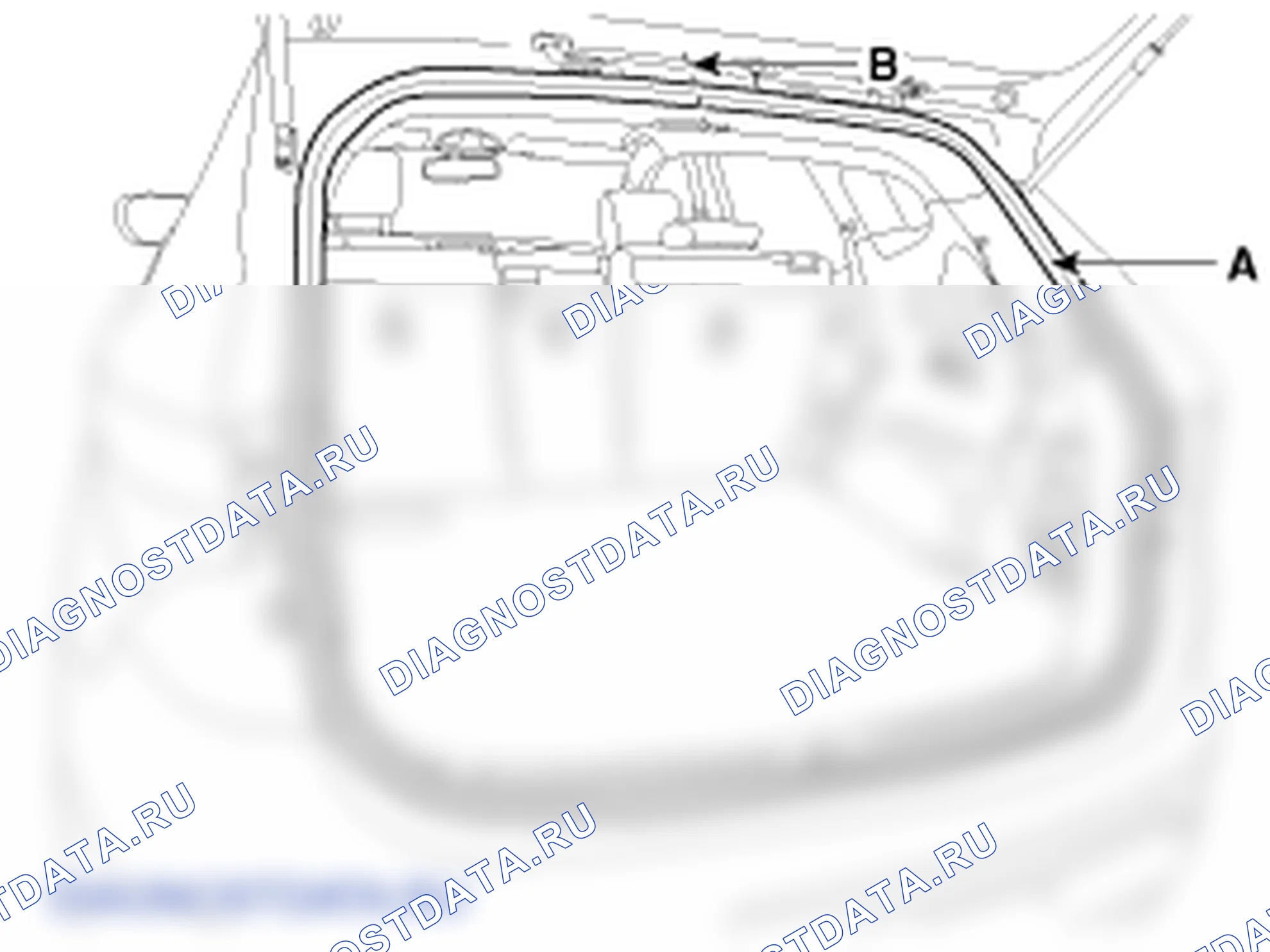 Уплотнитель двери багажника. Hyundai Santafe Sport DMA