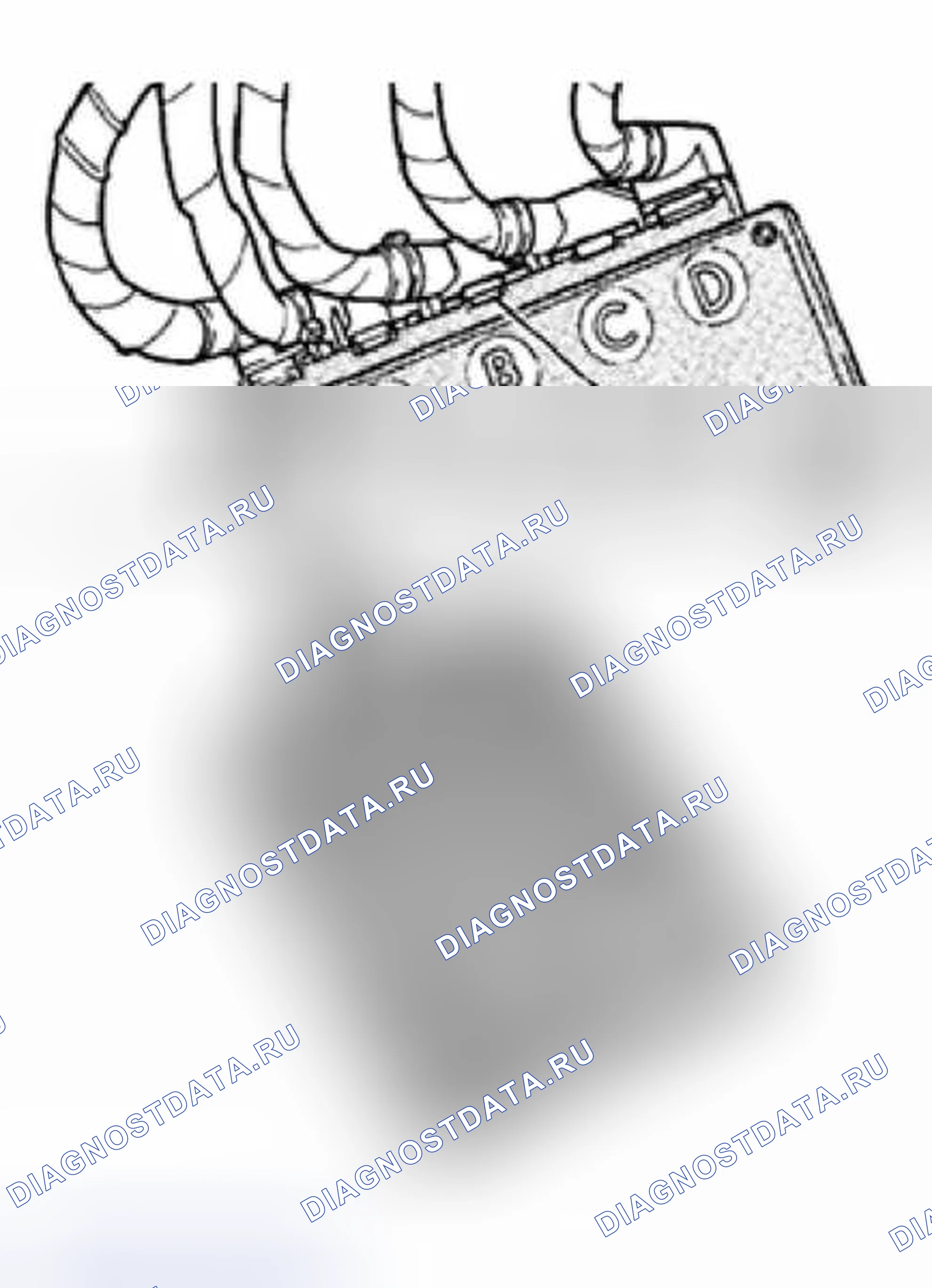 Рис. 59: Разъем канала передачи данных (диагностический разъём), проверка соединений проводки. Audi S8 D2 рестайлинг