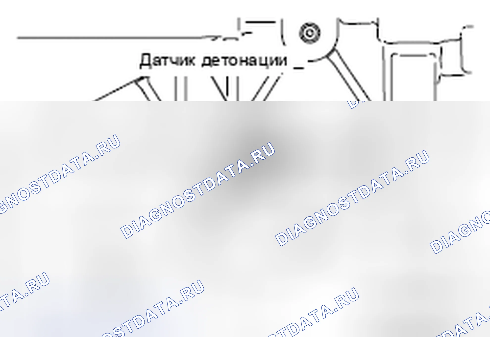 Рис. 17: >> B <<МОНТАЖ ДАТЧИКА ДЕТОНАЦИИ. Honda Domani MB