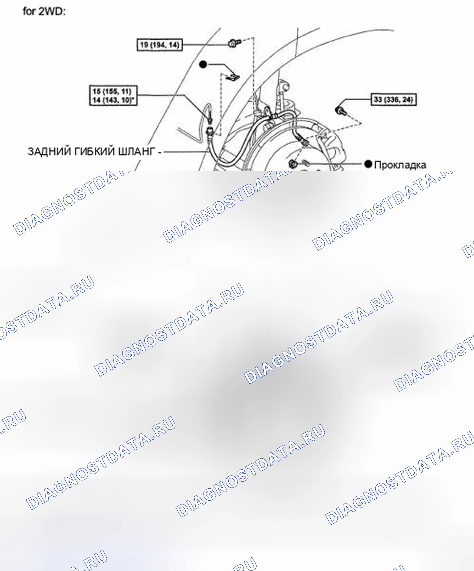 Рис. 105: КОМПОНЕНТЫ. Toyota Highlander II