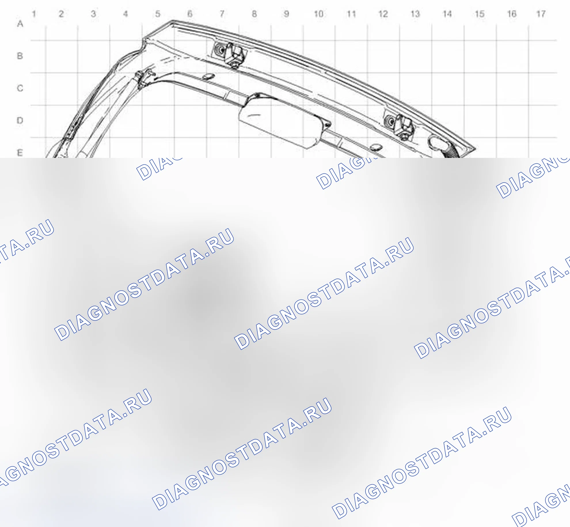 Рис. 43: Прокладка кабельных трасс (хэтчбек). Chevrolet Sonic I