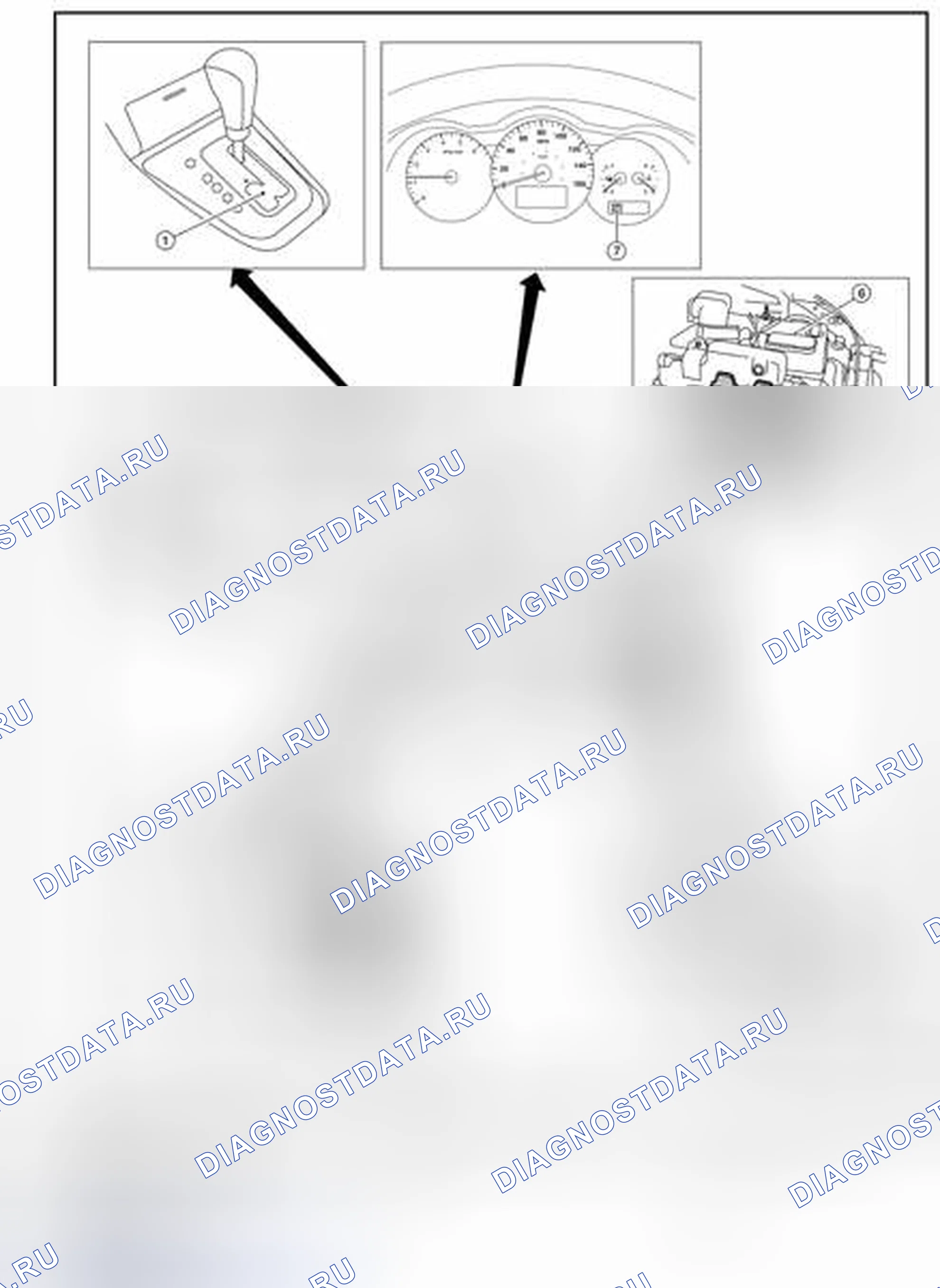 Рис. 8: Расположение компонентов - седан. Nissan Altima L32 рестайлинг