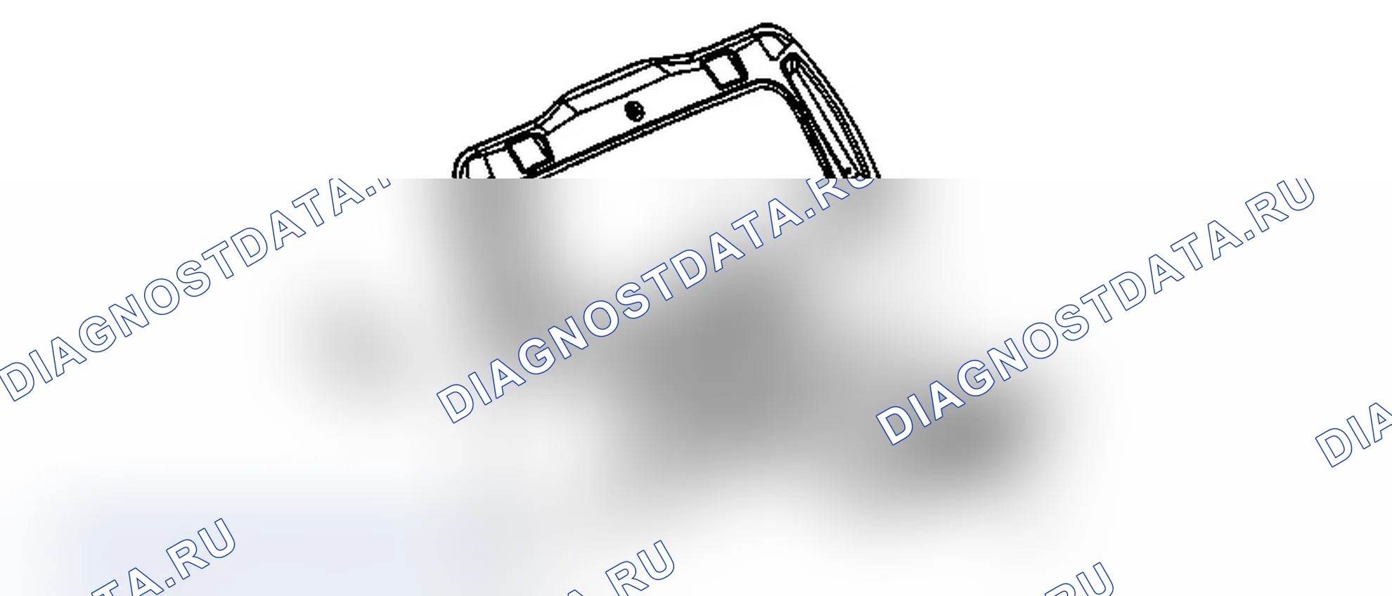 Рис. 3: Замена аппликации дверь багажника Center (Escalade). Chevrolet Tahoe III