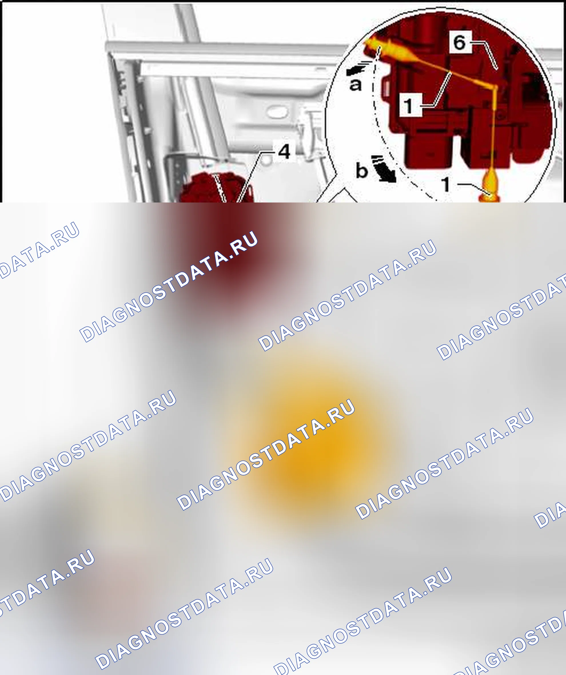 Рис. 125: ЗАМОК ДВЕРИ. Volkswagen Jetta VI