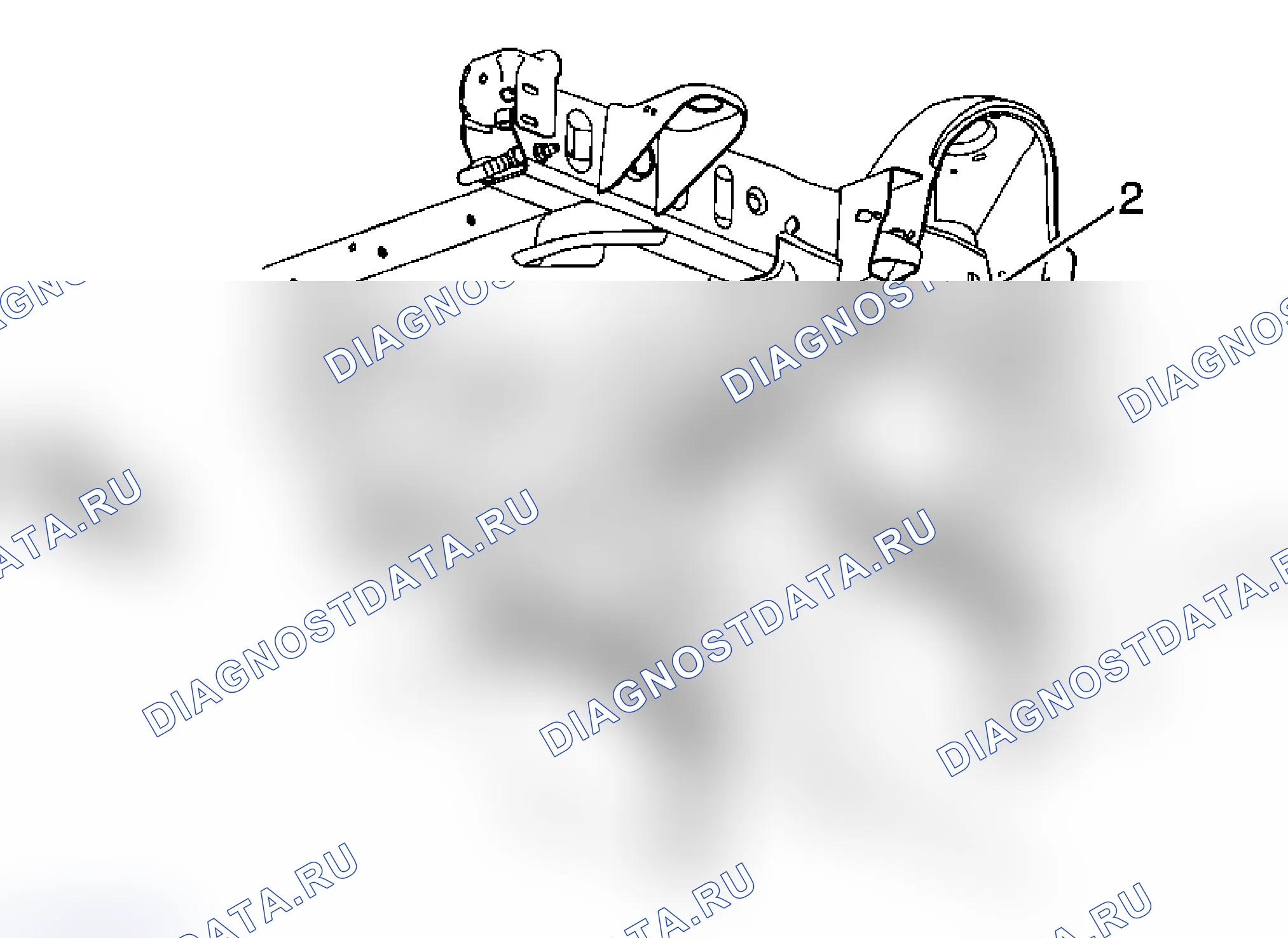 Рис. 79: Замена кронштейна держателя переднего дифференциала (1500). Chevrolet Silverado 3500 HD 
