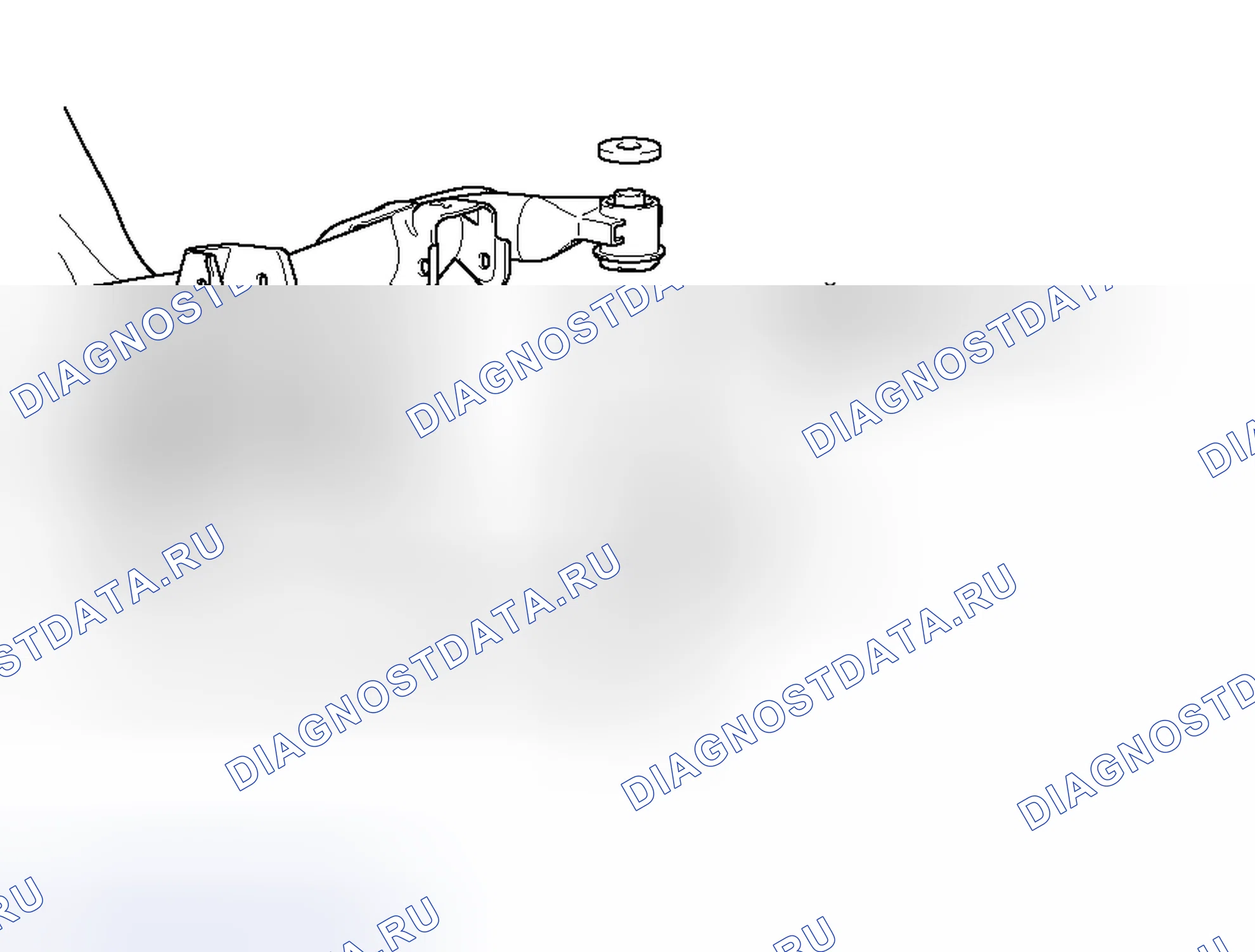 Рис. 30: > > C < < КРЕПЛЕНИЕ ТРАВЕРСЫ (ЗАДНЯЯ ЧАСТЬ) / УСТАНОВКА ГАЙКИ. Mitsubishi Galant IX рестайлинг