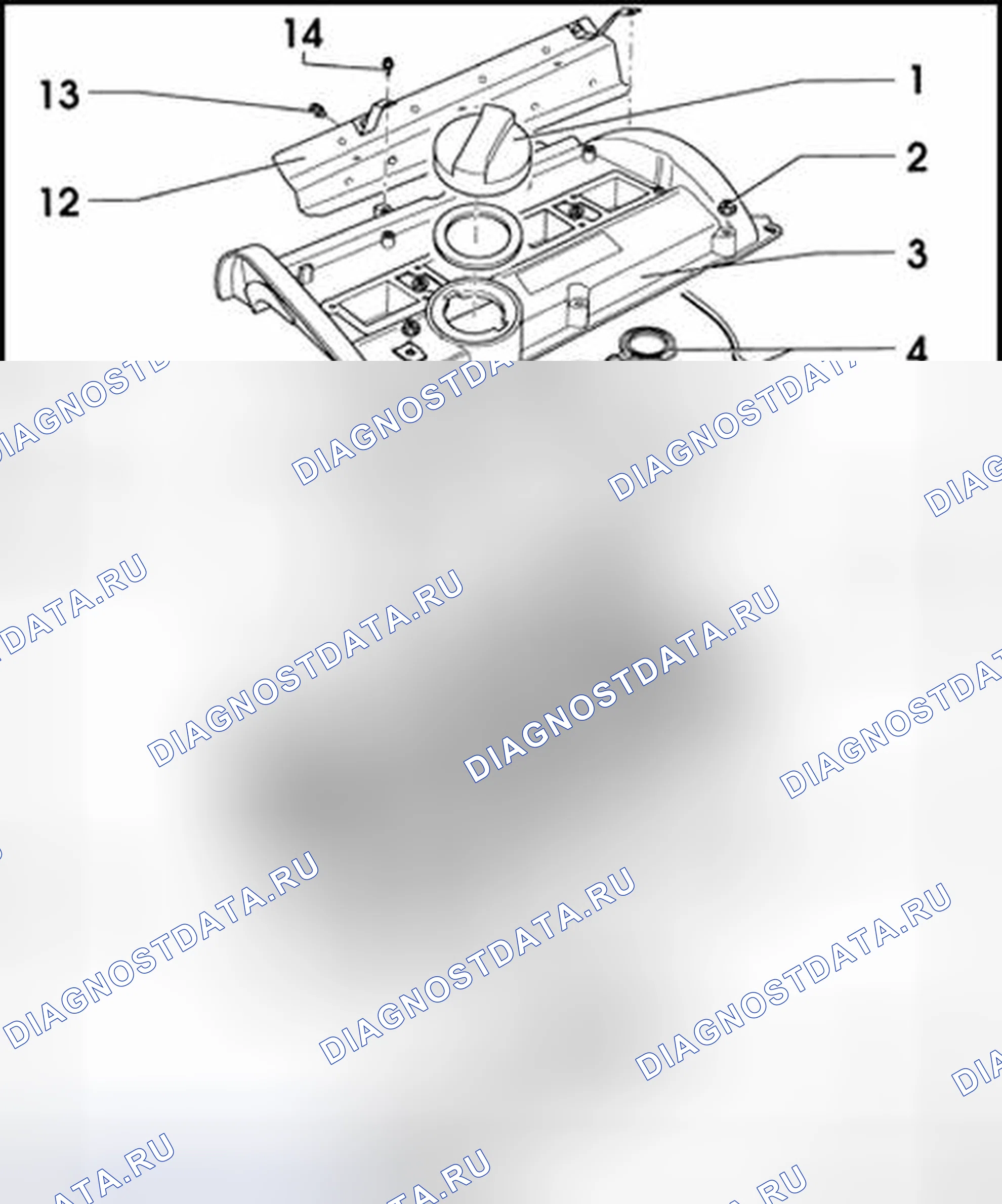 Рис. 83: Головка цилиндров, обзор сборки. Volkswagen Passat B5