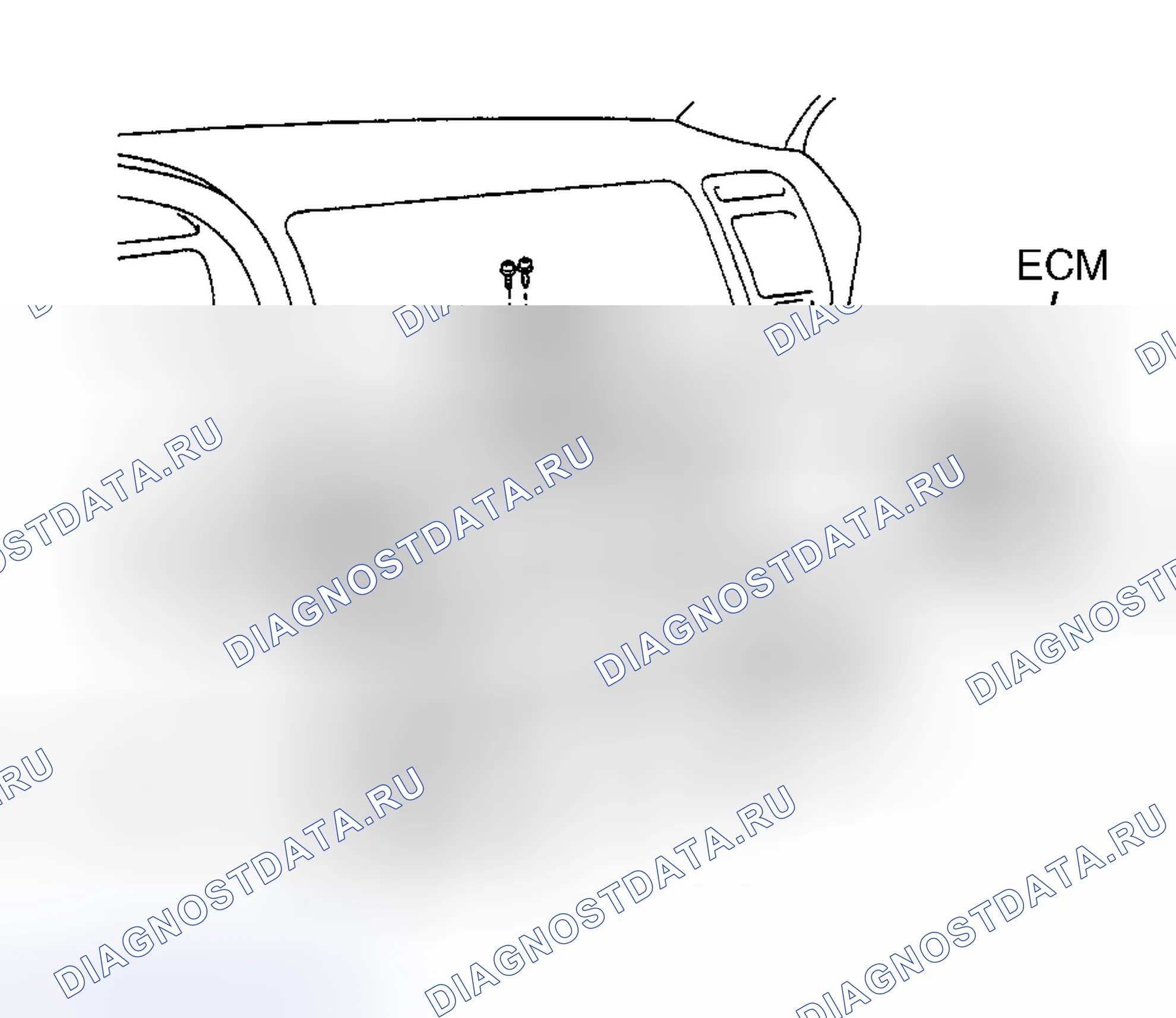 Рис. 15: МОДУЛЬ УПРАВЛЕНИЯ ДВИГАТЕЛЕМ (блок управления двигателем). Toyota 4Runner III