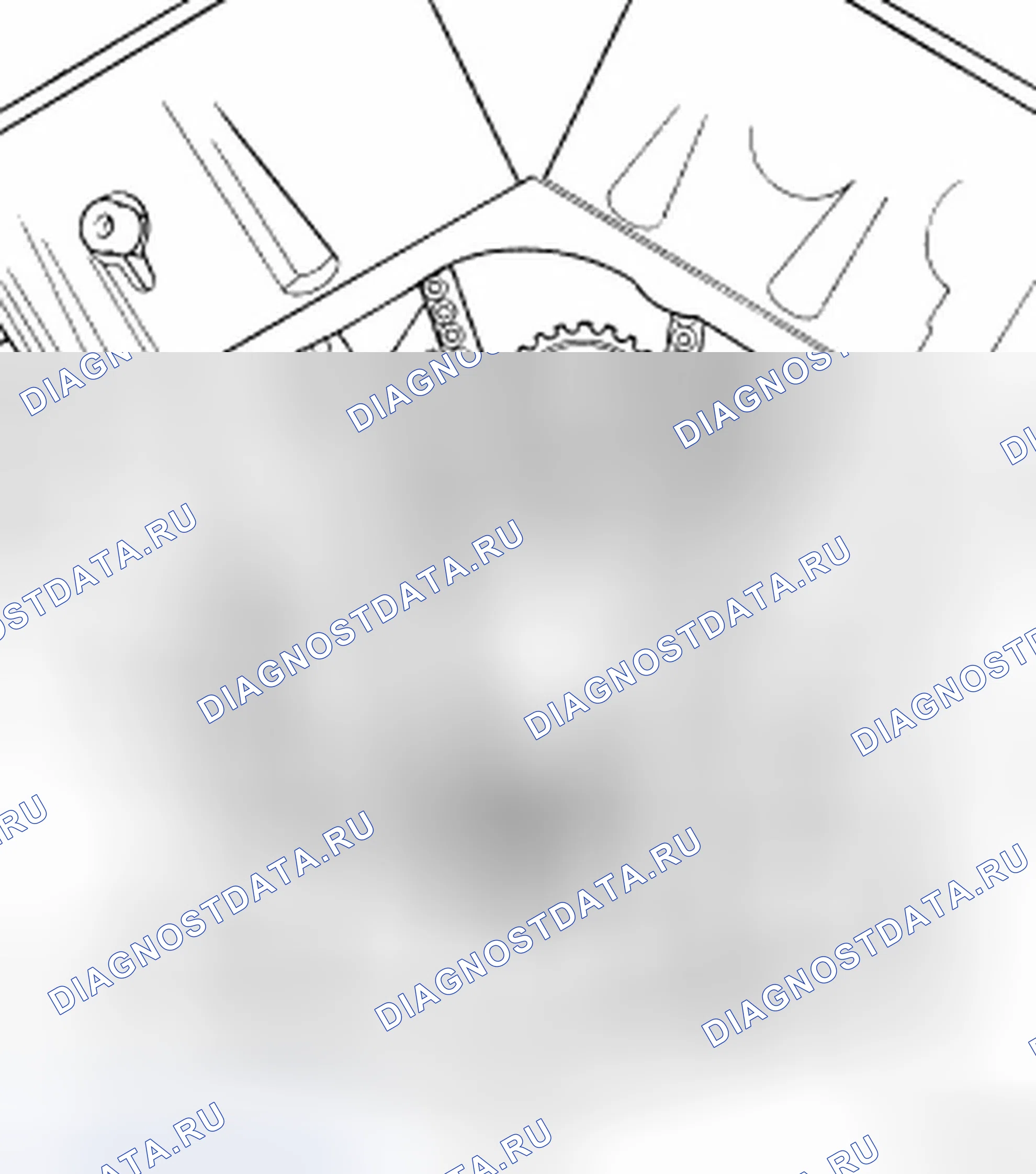 Рис. 566: КРЫШКА ЦЕПИ ГРМ. Dodge Avenger II