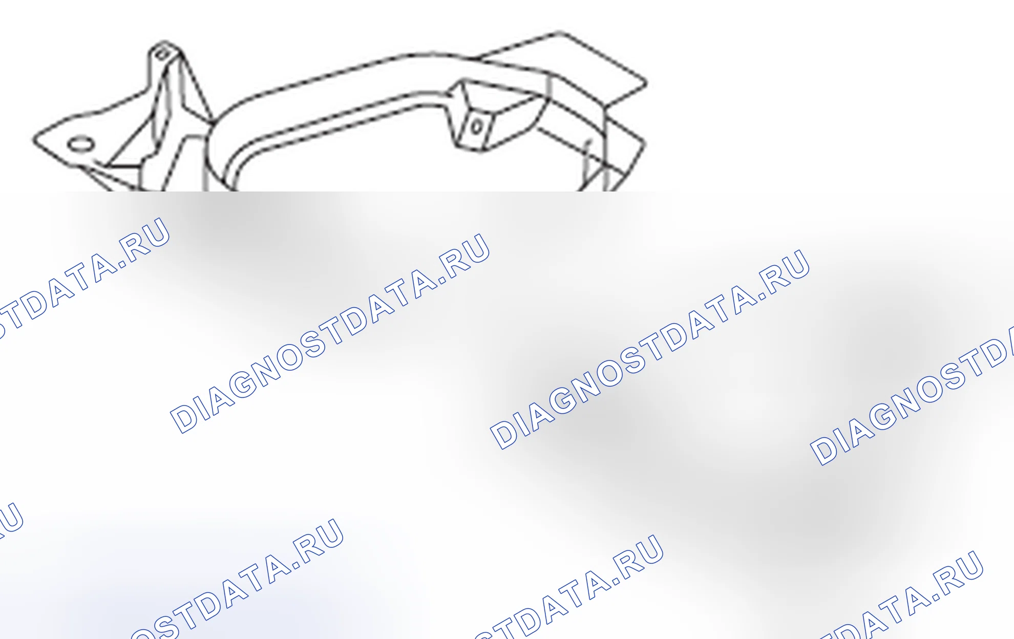 Рис. 2: Идентификация протектора топливного бака. Subaru Forester SJ