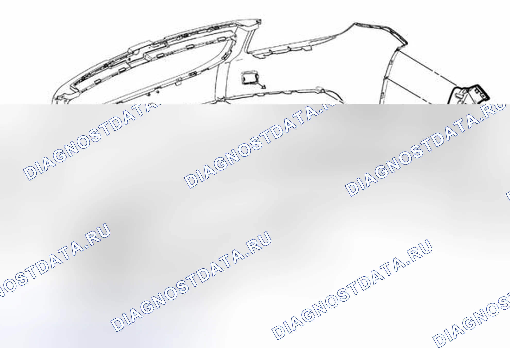 Рис. 10: Замена нижней панели переднего бампера. Chevrolet Orlando I