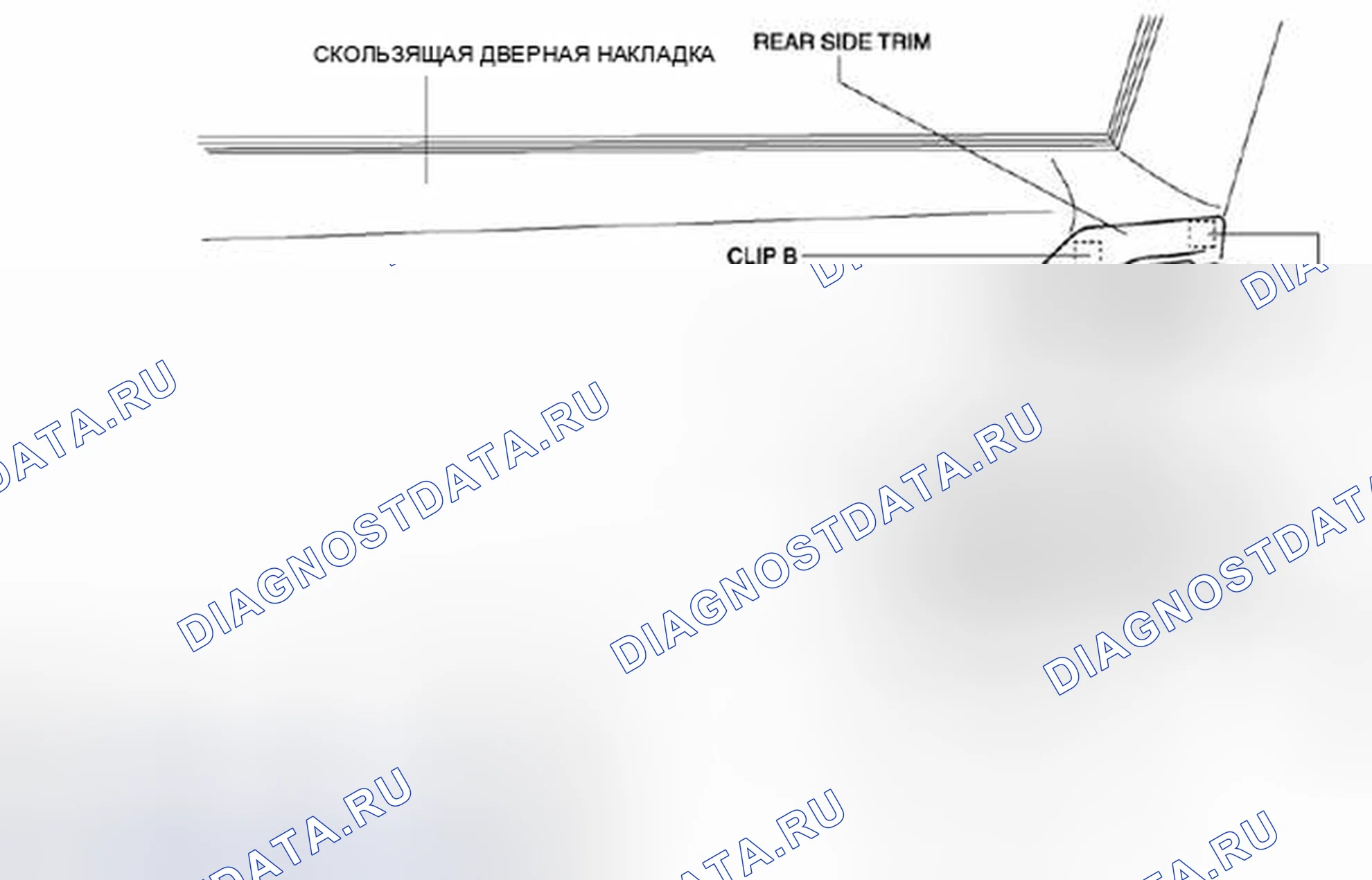 Рис. 64: СНЯТИЕ / УСТАНОВКА облицовки ЗАДНЕГО БОРТА. Honda Civic IX рестайлинг