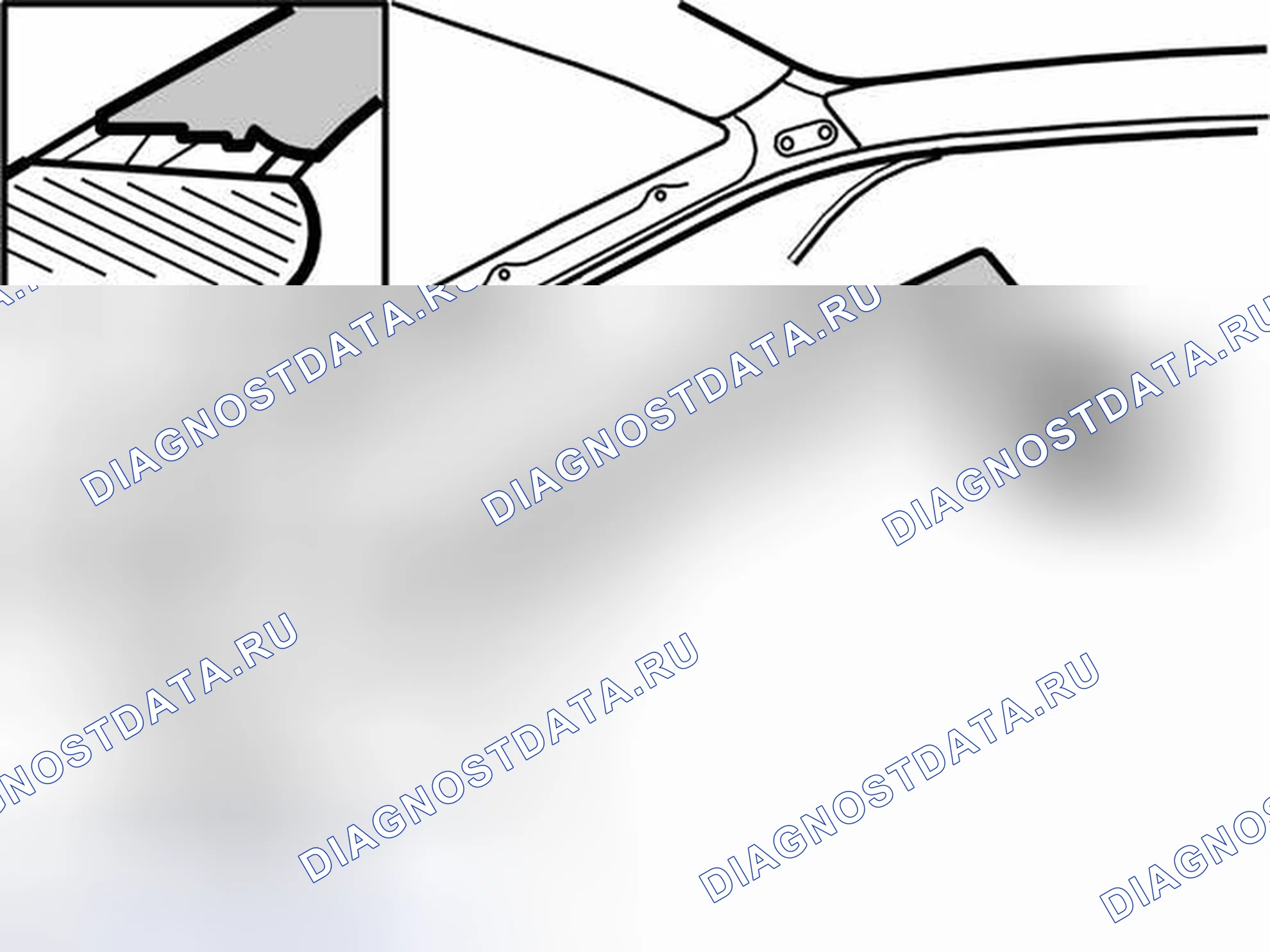 Рис. 17: УСТАНОВКА ПАНЕЛИ A-POST. Volvo XC90 I