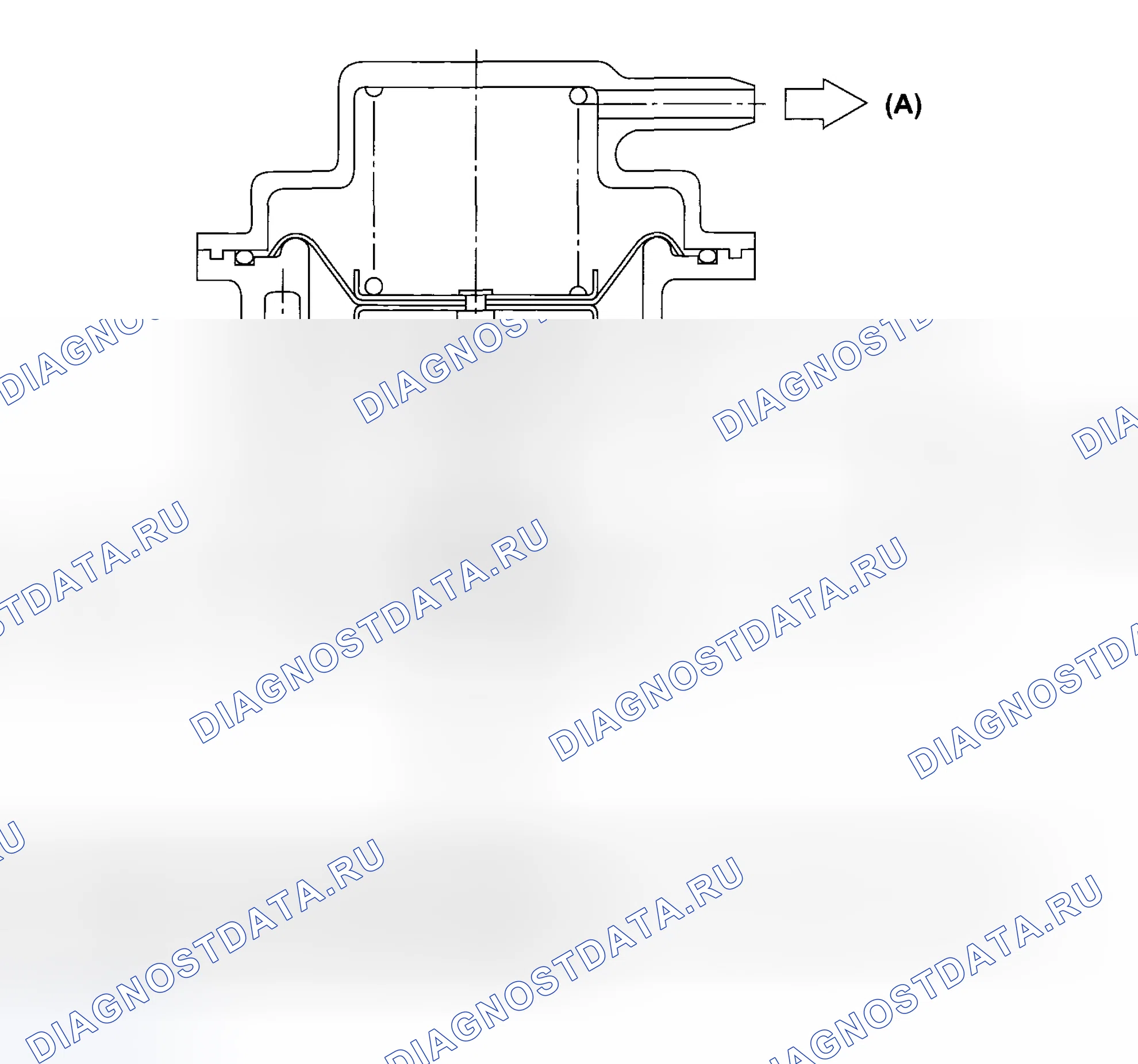 Рис. 11: КЛАПАН ПЕРЕПУСКА ВОЗДУХА. Subaru Impreza WRX GH